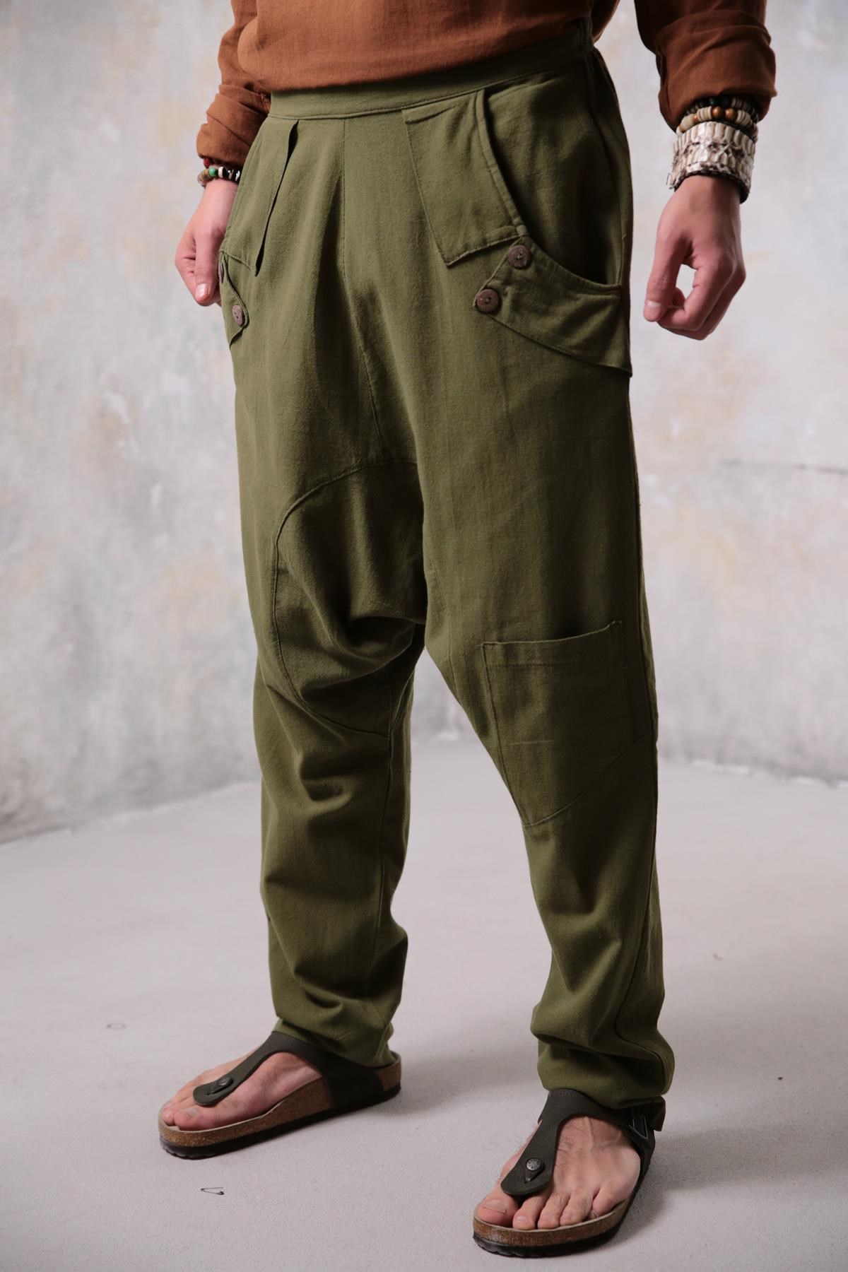  Yeşil Loris Erkek Pantolon