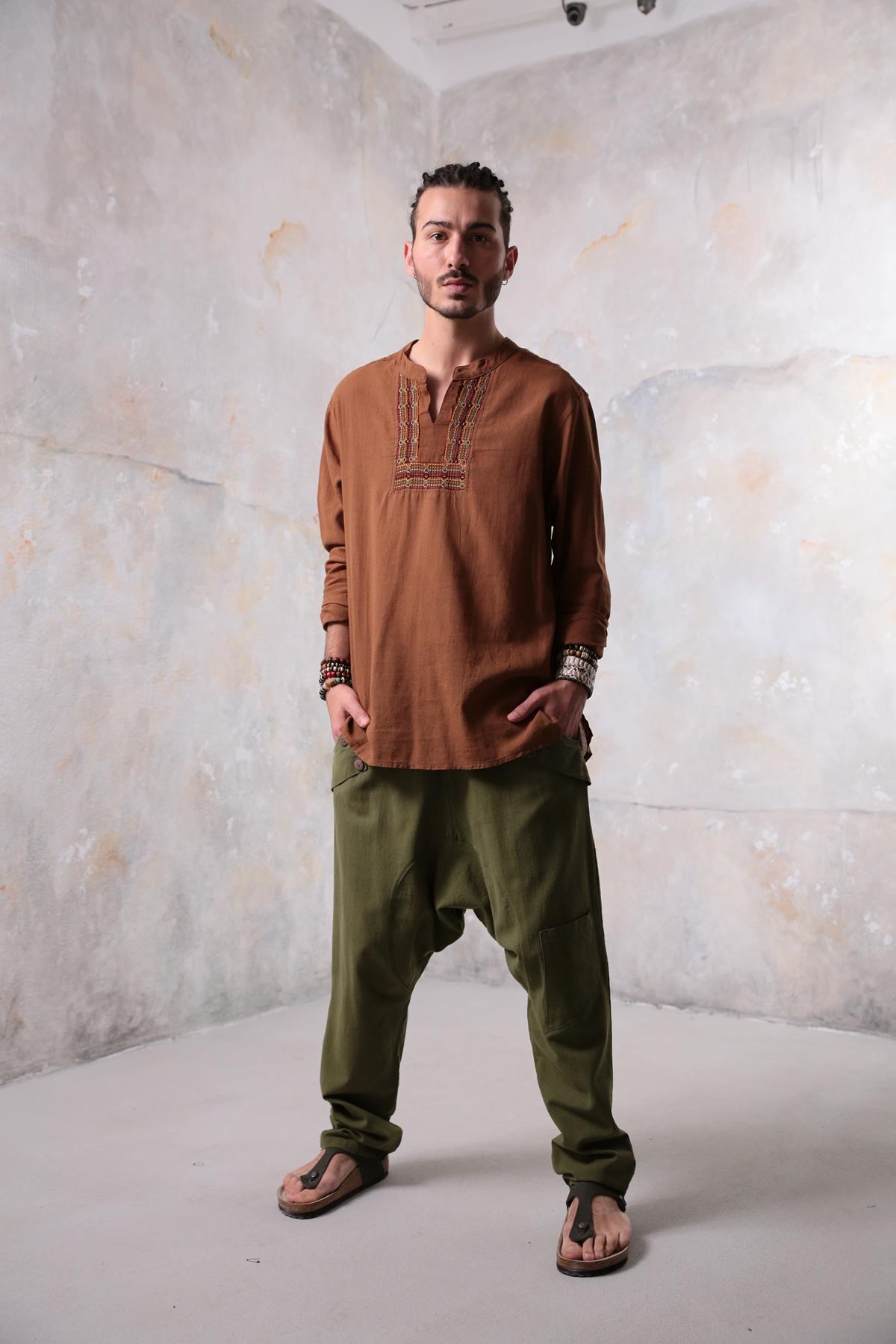  Yeşil Loris Erkek Pantolon