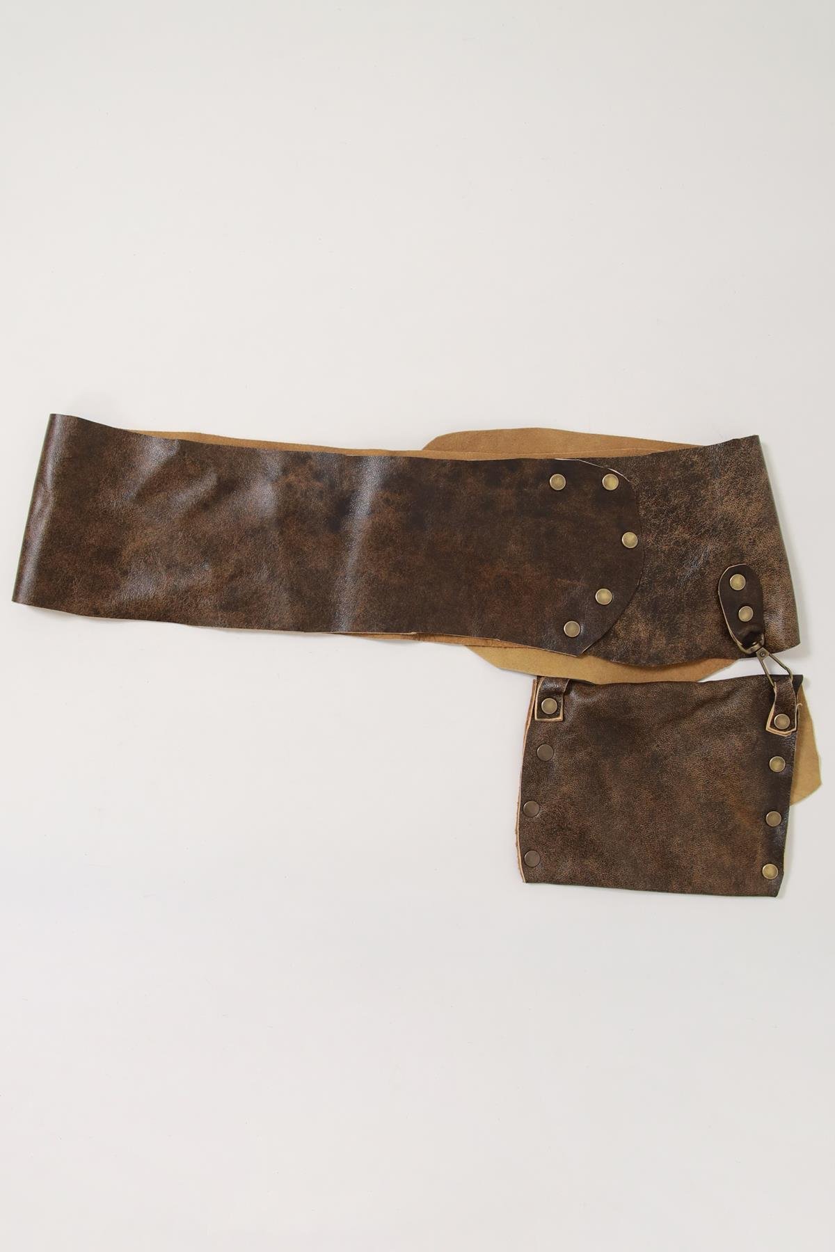 Renkli Deri Cepli Kemer