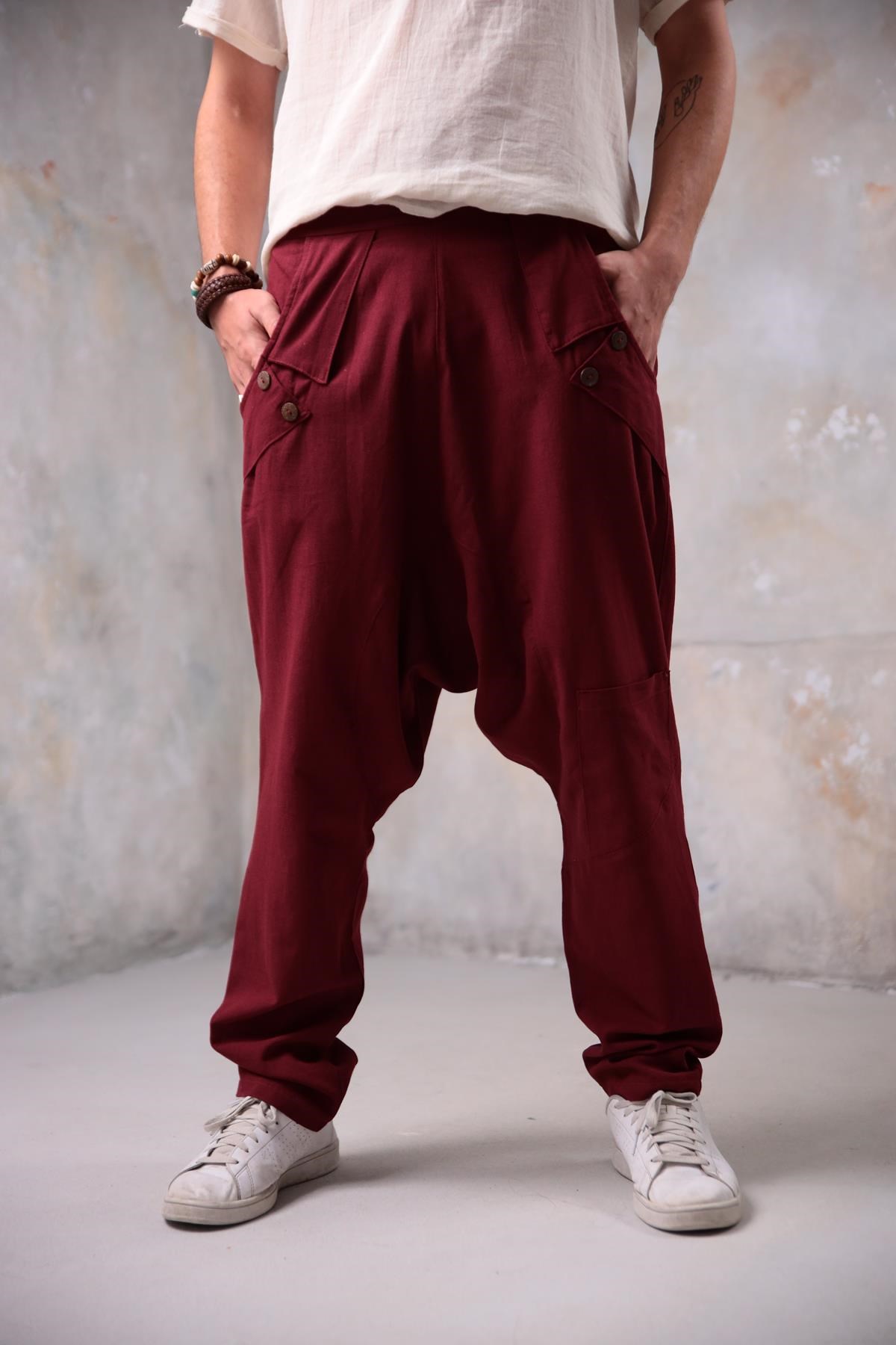  Bordo Loris Erkek Pantolon