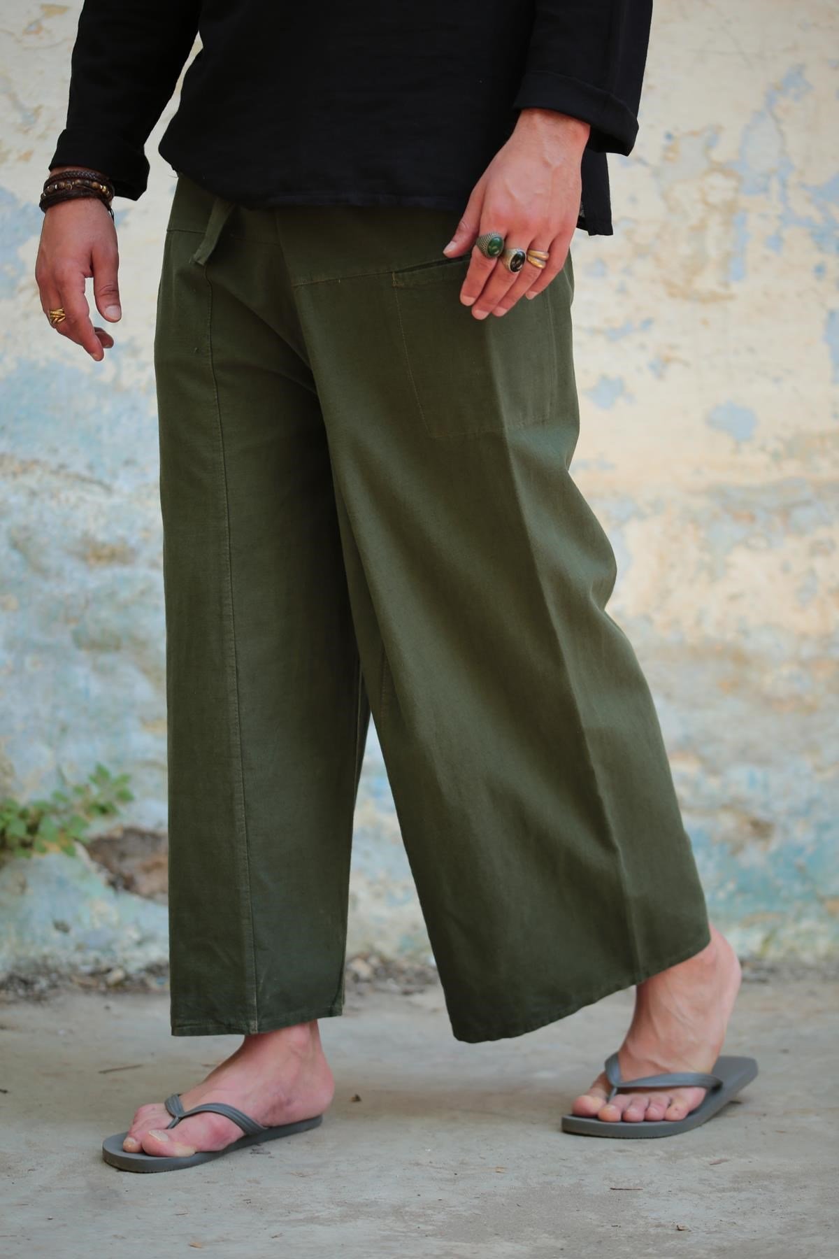  Haki Balıkçı Şalvar