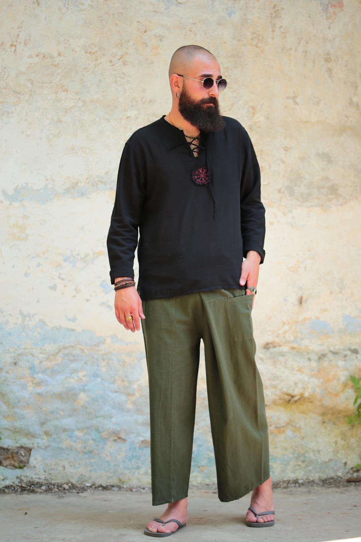  Haki Balıkçı Şalvar