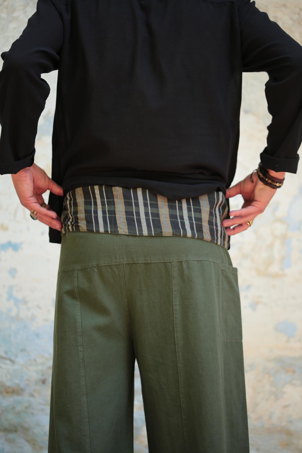  Haki Balıkçı Şalvar