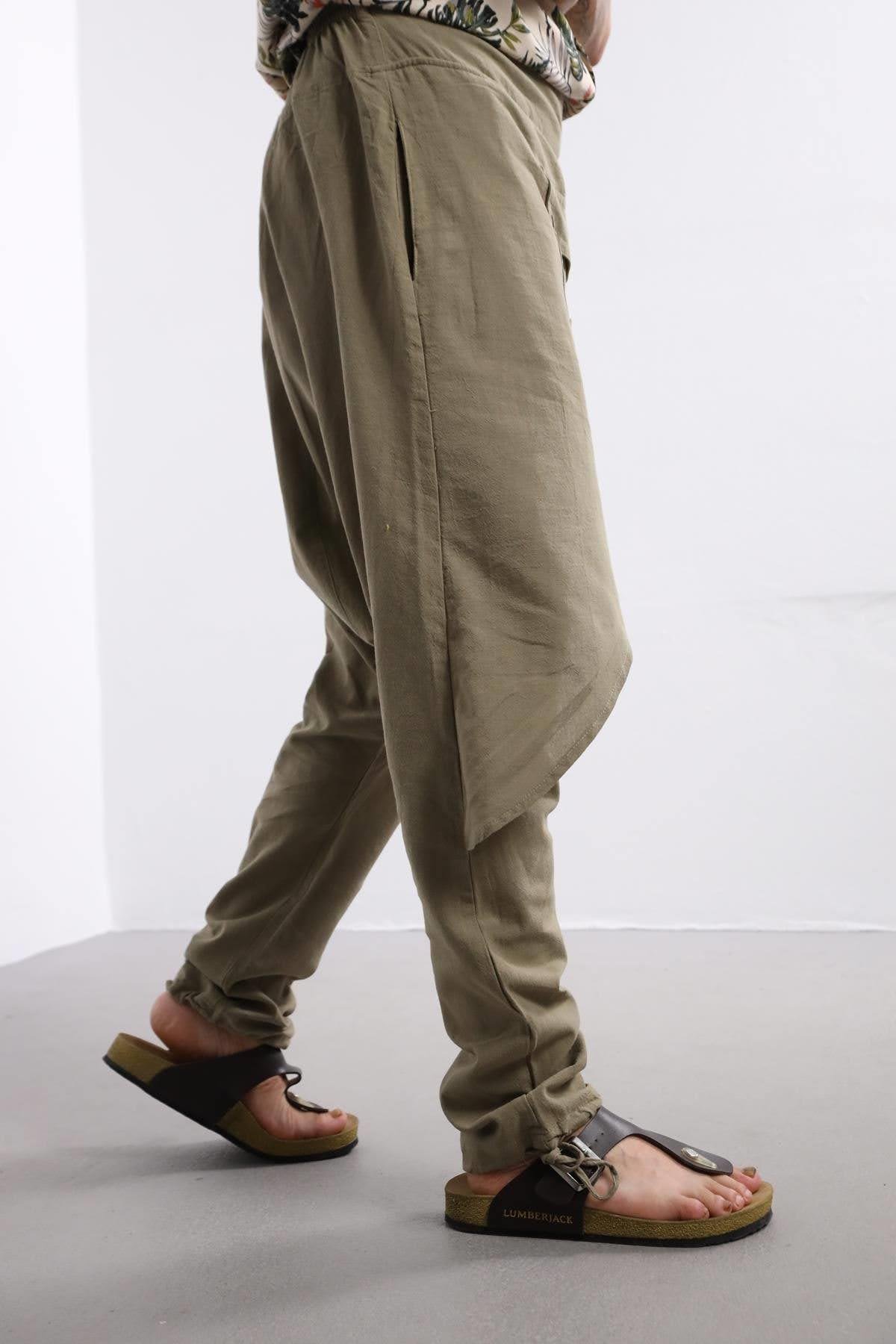  Haki Kapaklı Diego Şalvar