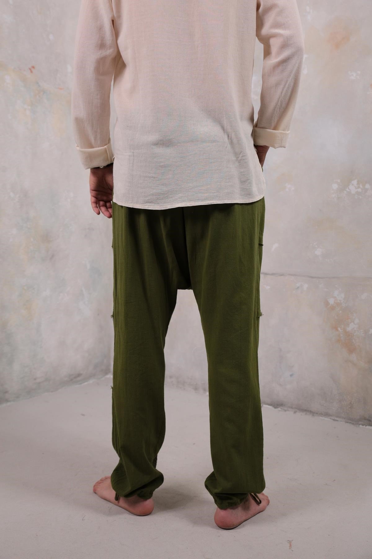  Haki Torba Cep Manhattan Şalvar