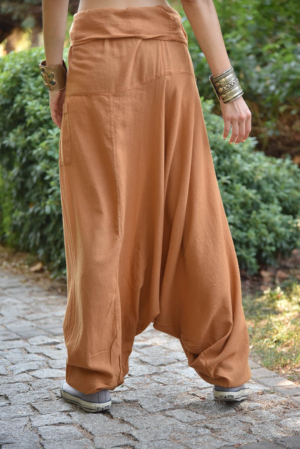 Hardal Balıkçı Şalvar - Şaman Butik Hardal Balıkçı Şalvar