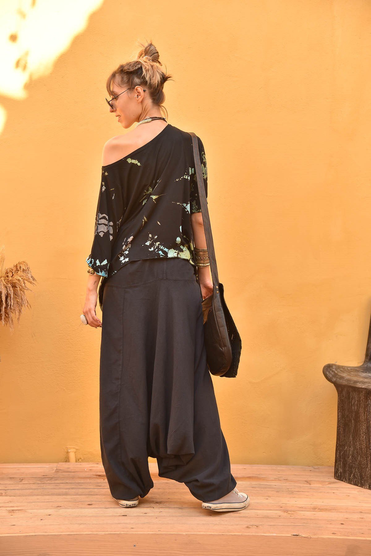 Lacivert Balıkçı Şalvar - Şaman Butik Lacivert Balıkçı Şalvar