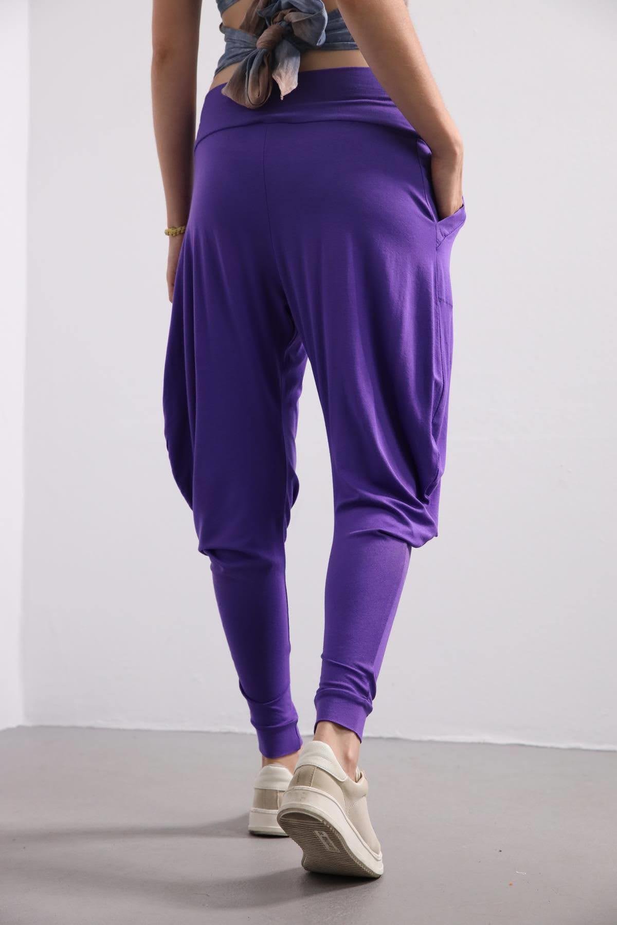  Mor Penye Dar Paça Şalvar