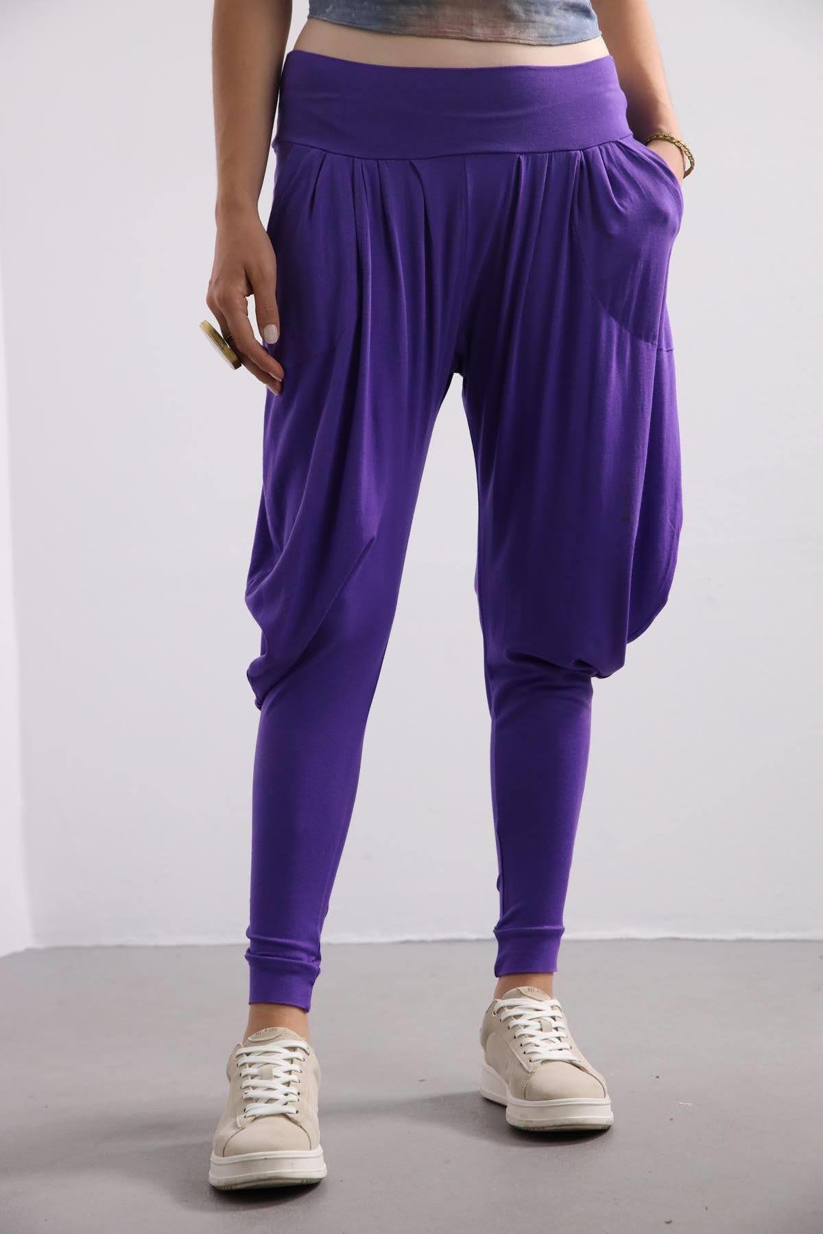  Mor Penye Dar Paça Şalvar