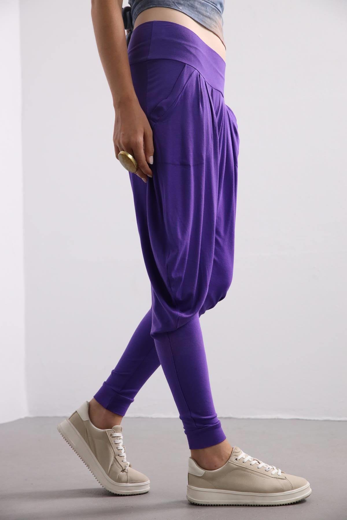  Mor Penye Dar Paça Şalvar