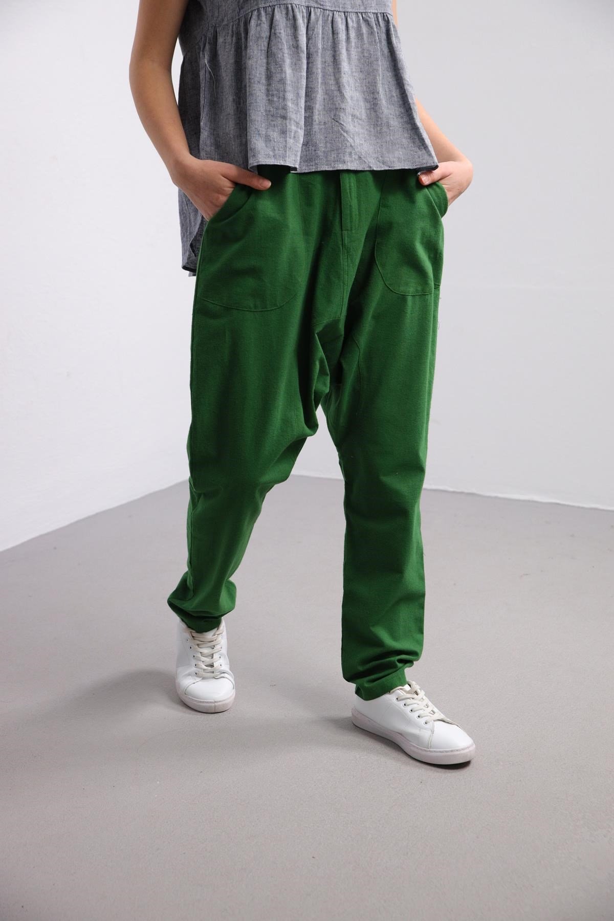  Yeşil Ağı Düşük Neos Şalvar