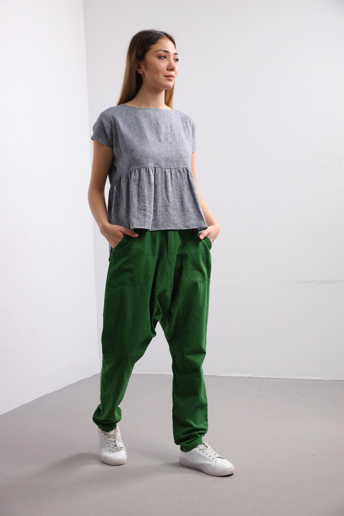  Yeşil Ağı Düşük Neos Şalvar