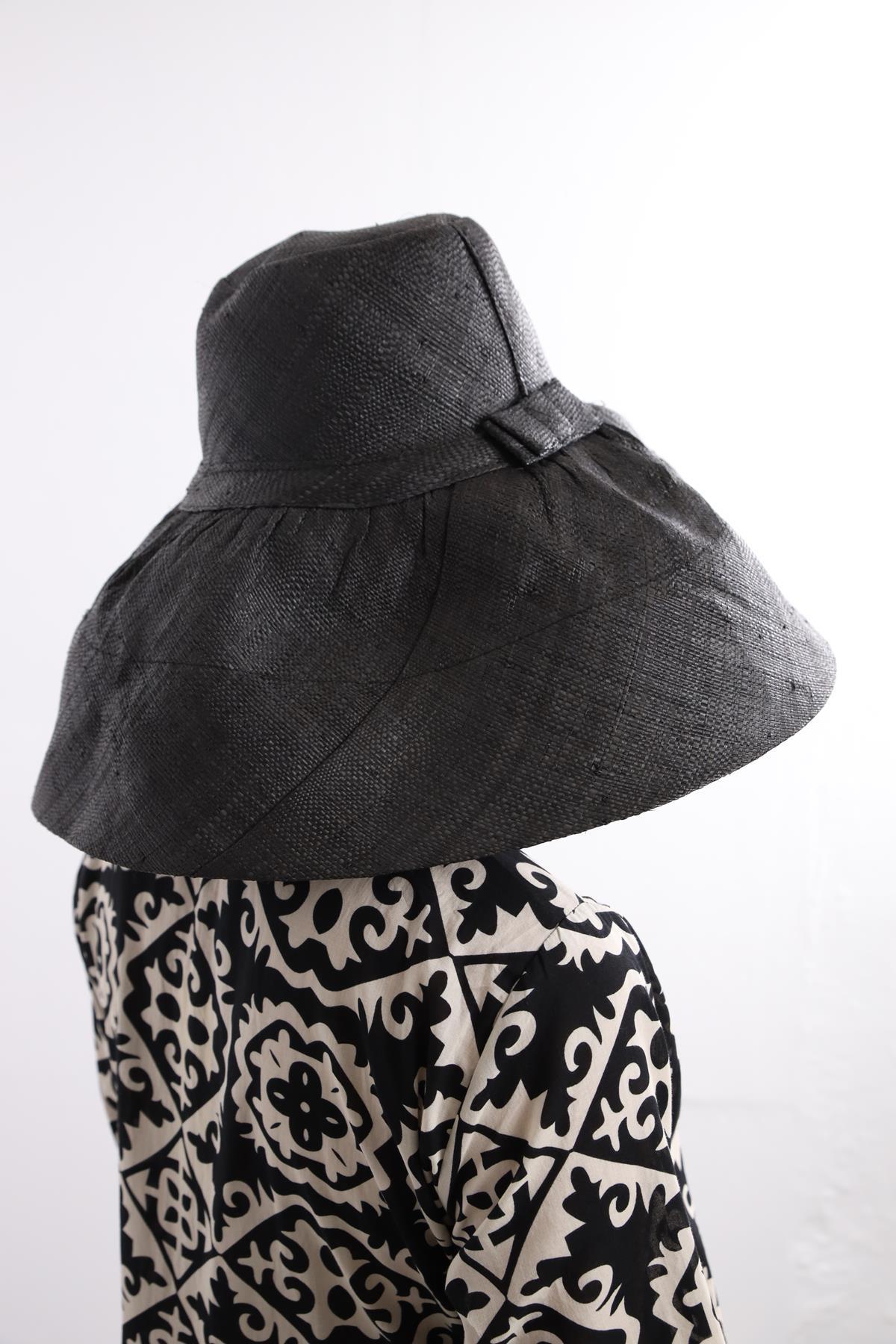  Antrasit Rafya Şapka