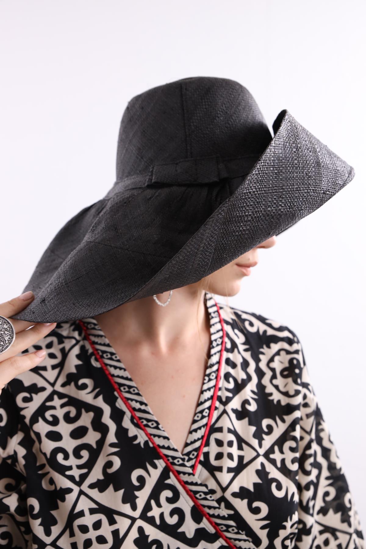  Antrasit Rafya Şapka