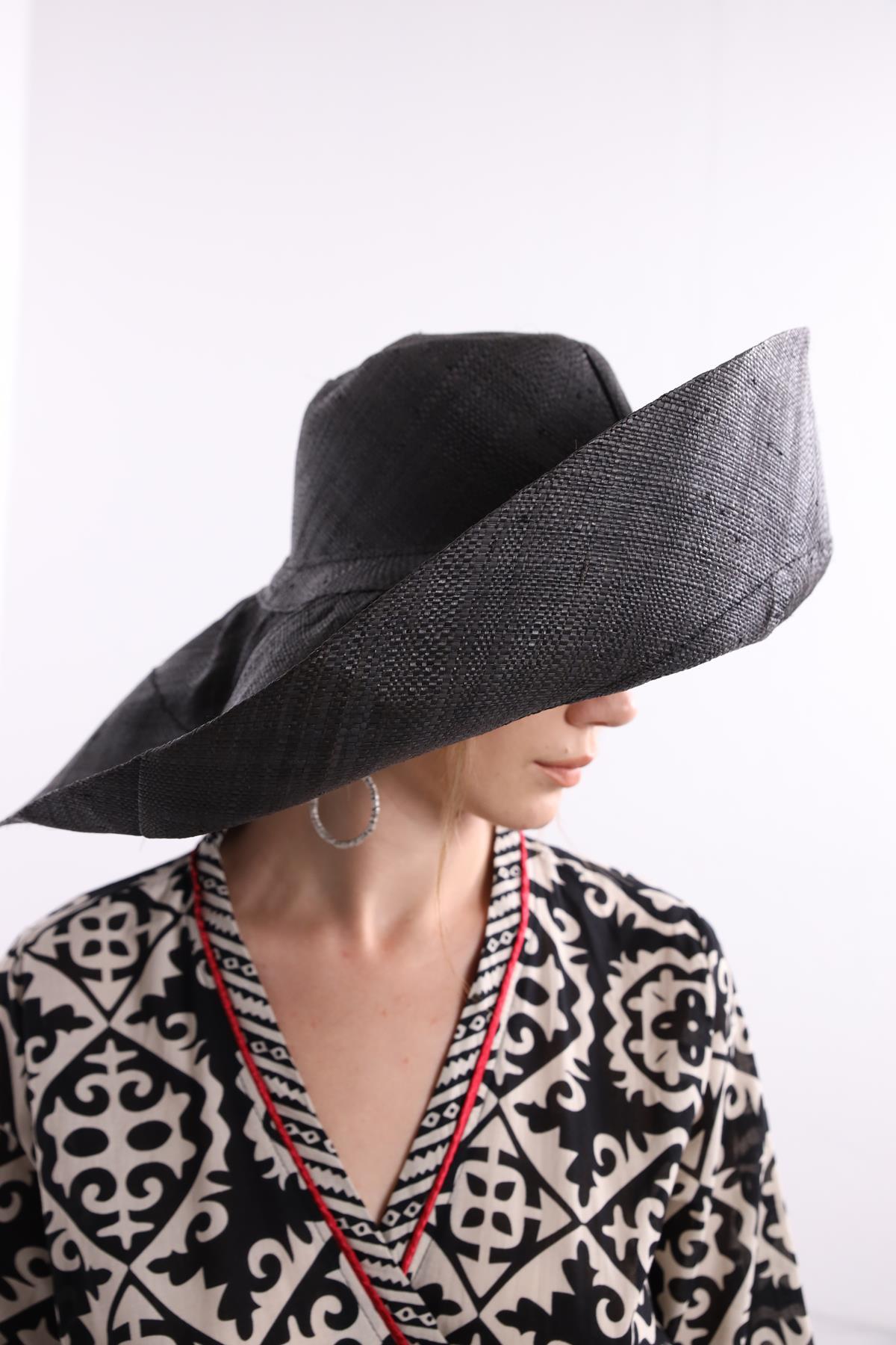  Antrasit Rafya Şapka