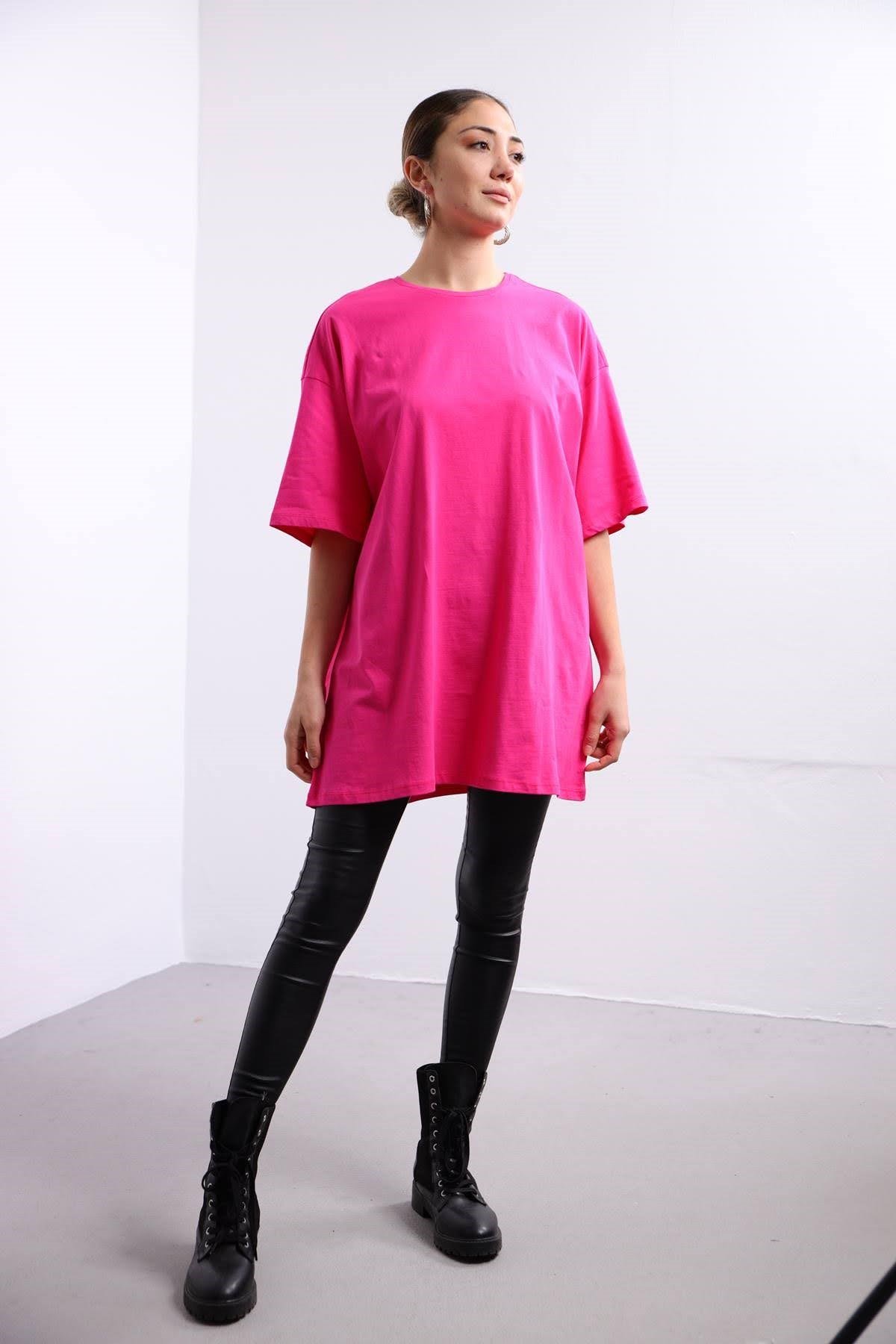  Fuşya Oversize Tshirt