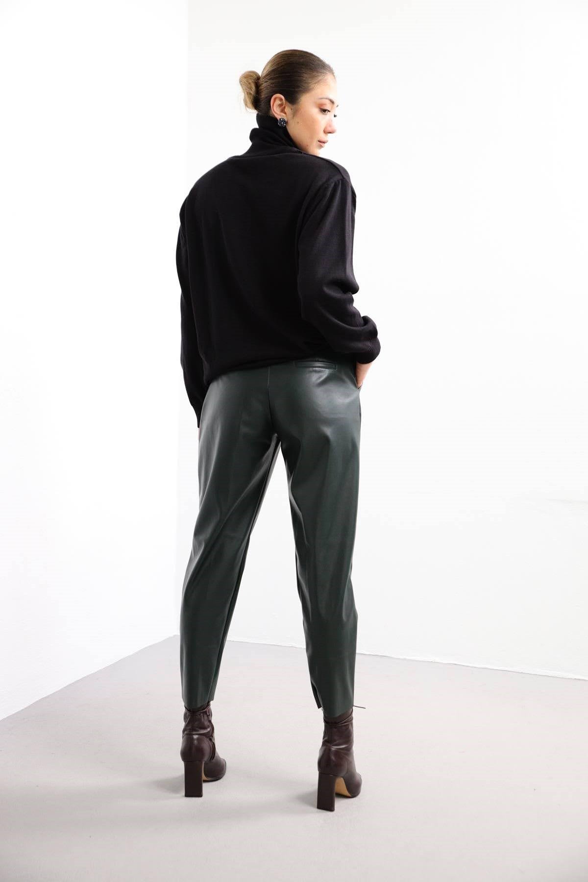 Black Turtleneck Knitwear Tunic - Saman Butik | Shop Online Black Turtleneck Knitwear Tunic