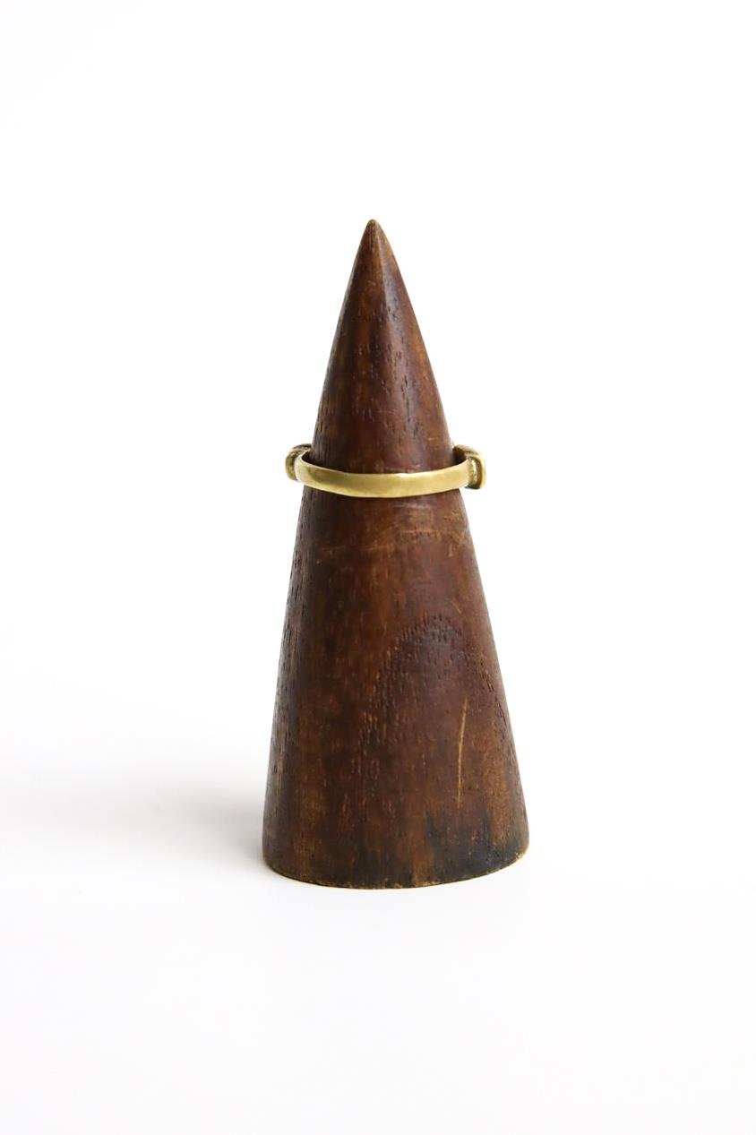  Bronz Tasarım Oval Antik Parça Detaylı Yüzük