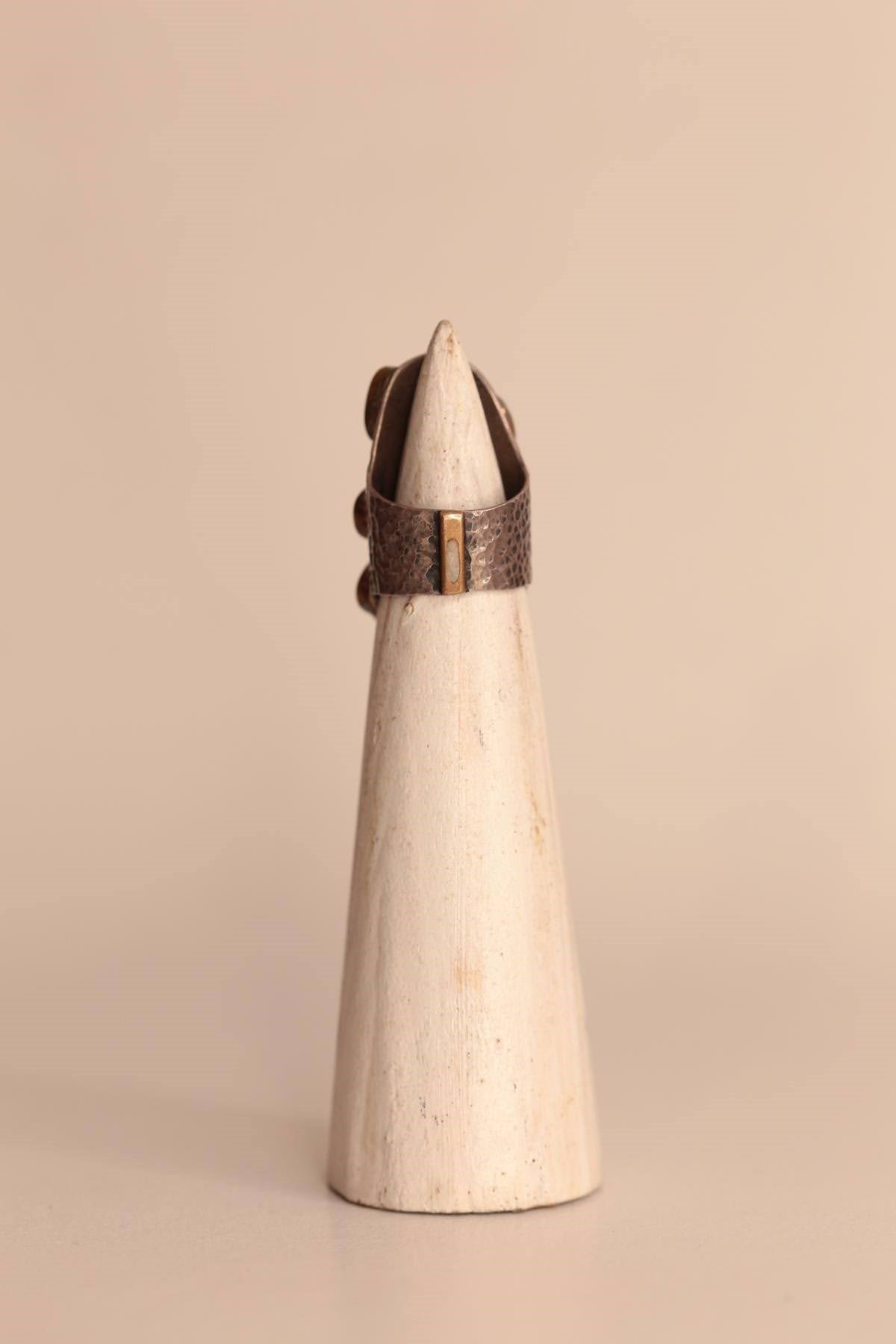 . Gökkuşağı Gümüş Tasarım Yüzük