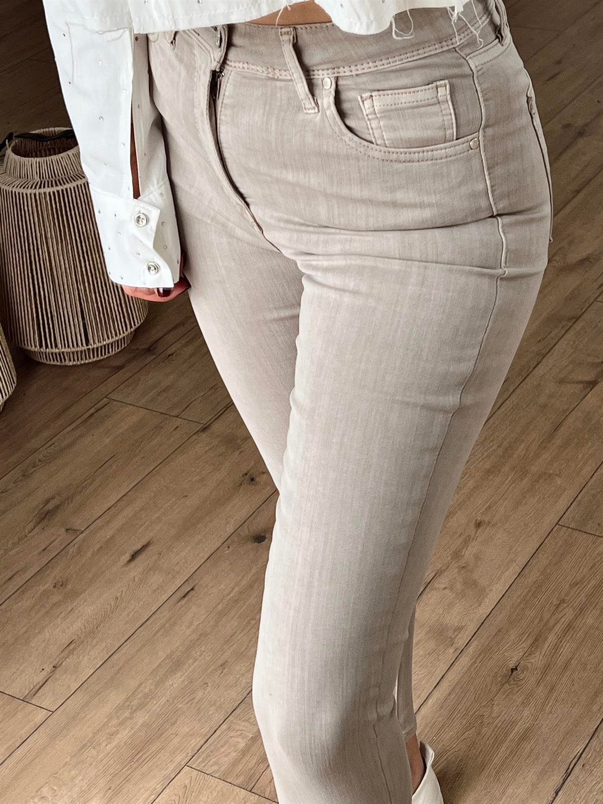 2145 YÜKSEK BEL SKİNNY JEAN VİZON
