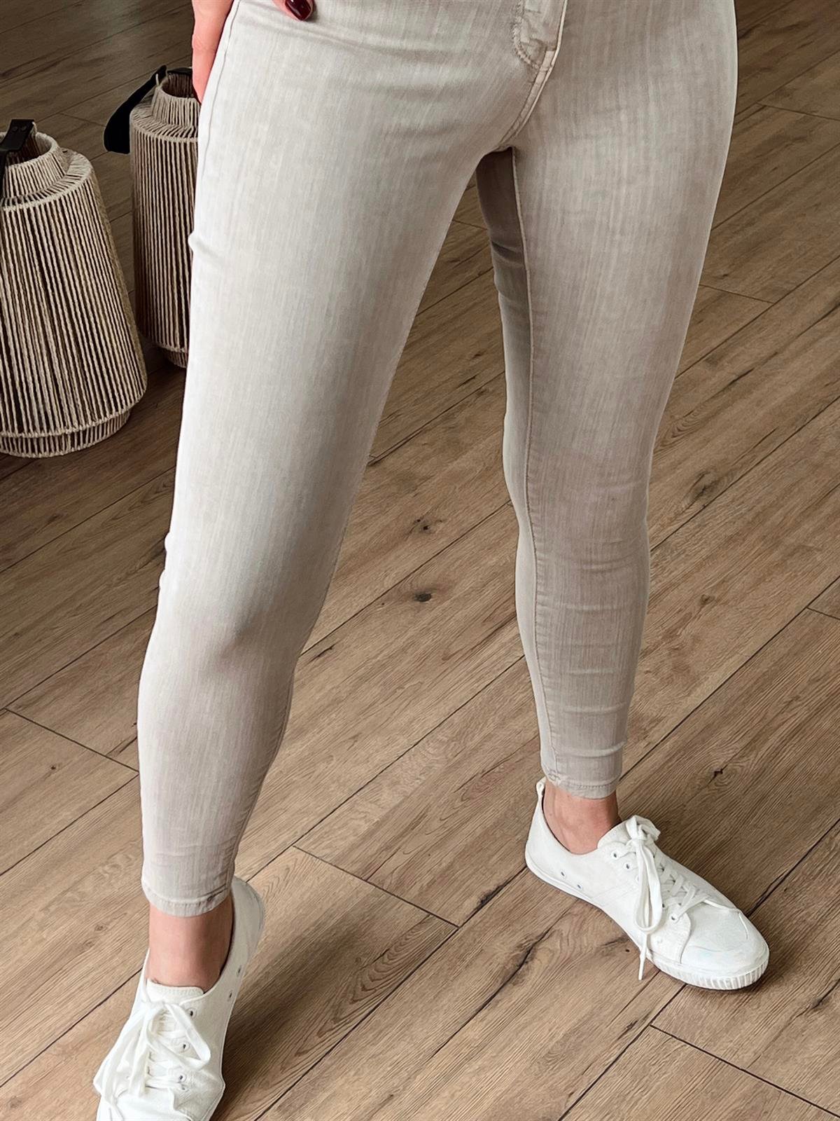 2145 YÜKSEK BEL SKİNNY JEAN VİZON