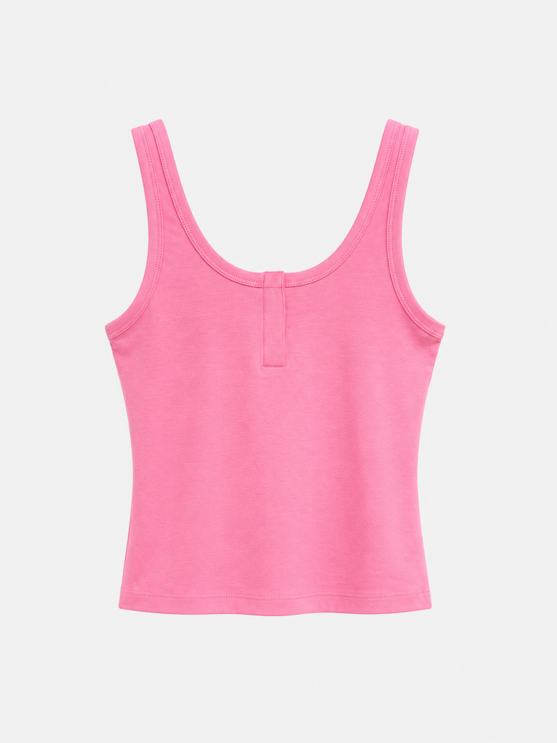Askılı Çıtçıtlı Crop KOYU PEMBE
