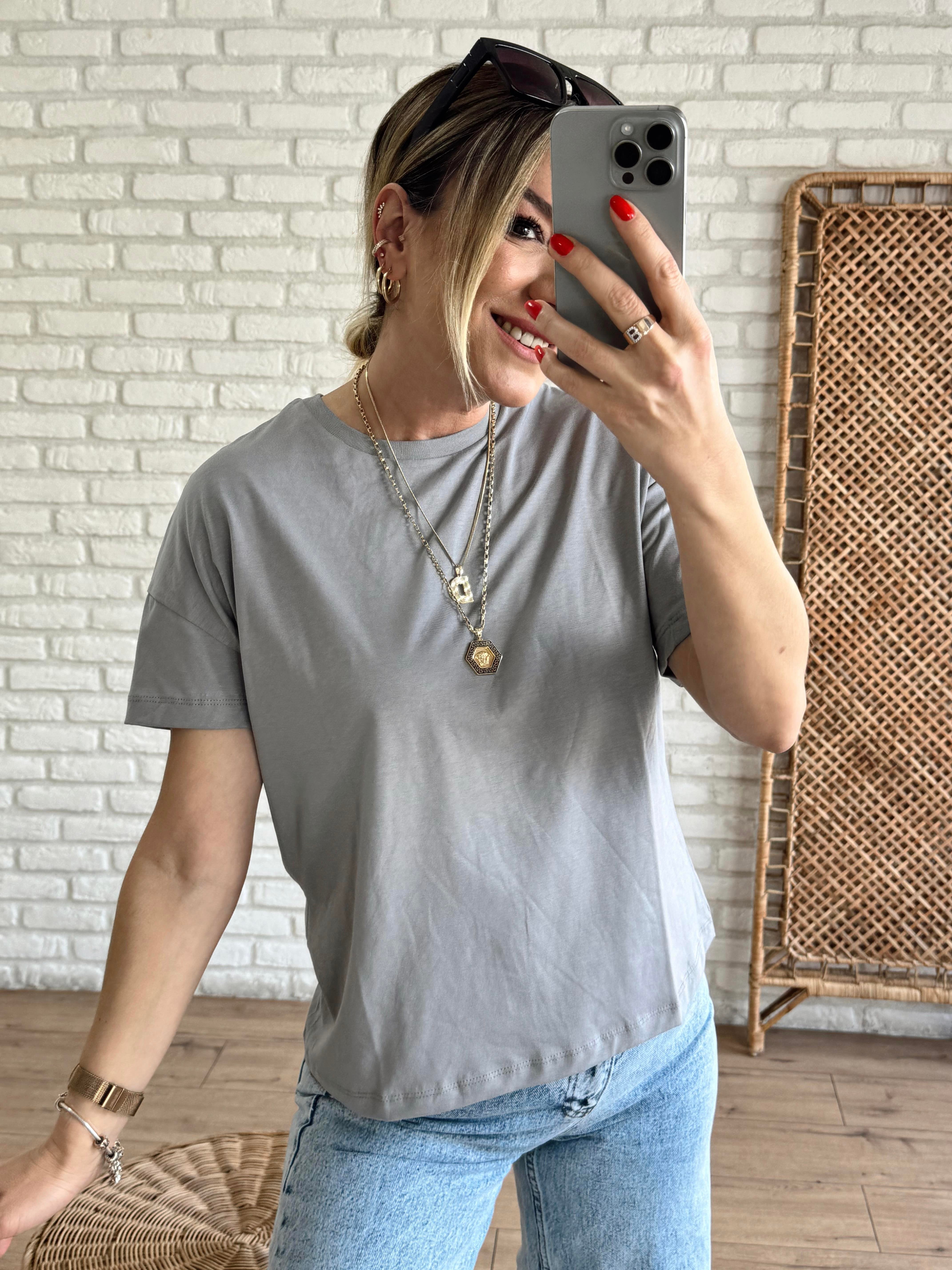 Basic Casual Tshirt GRİ