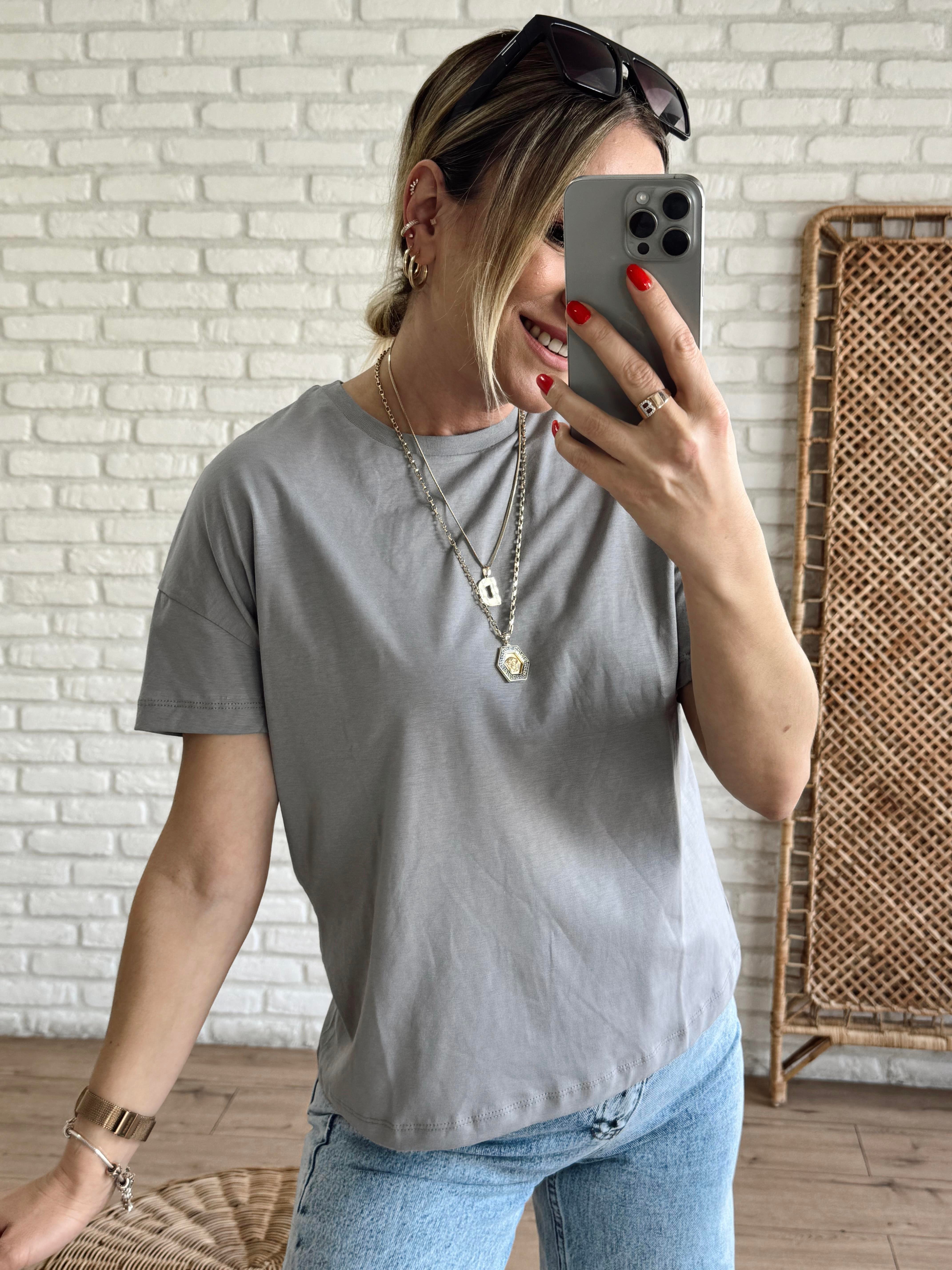 Basic Casual Tshirt GRİ