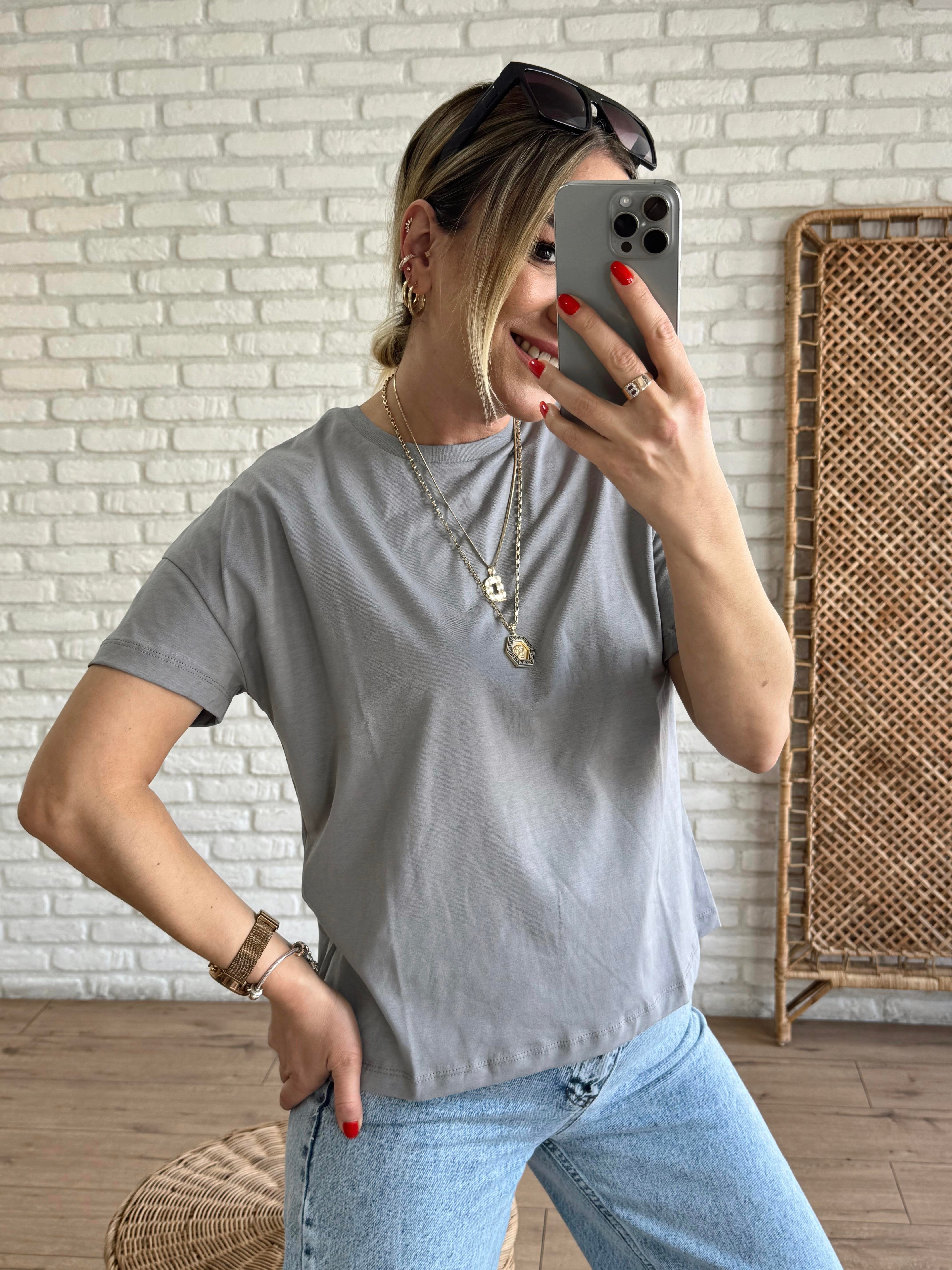 Basic Casual Tshirt GRİ