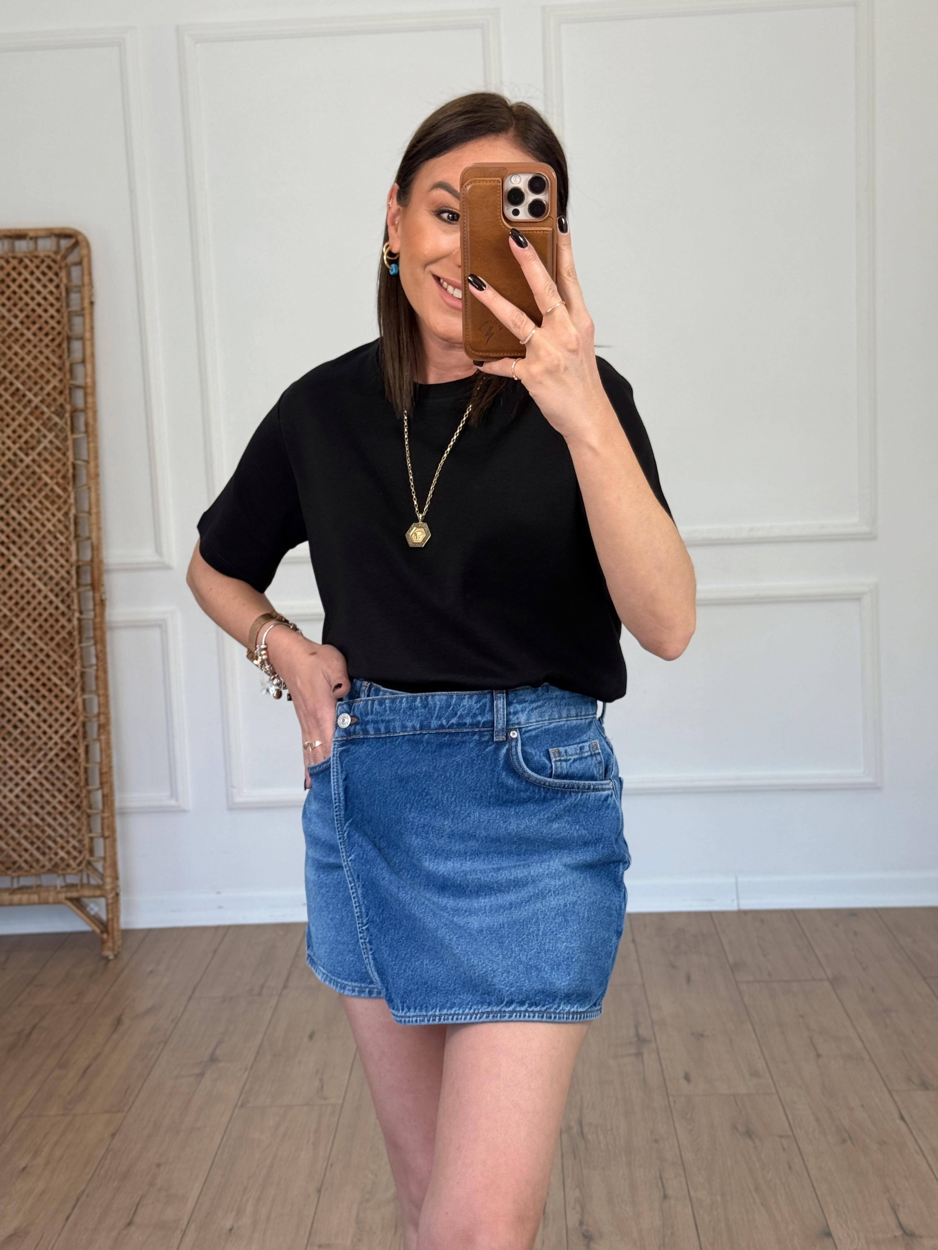 Basic Yuvarlak Yaka Tshirt SİYAH