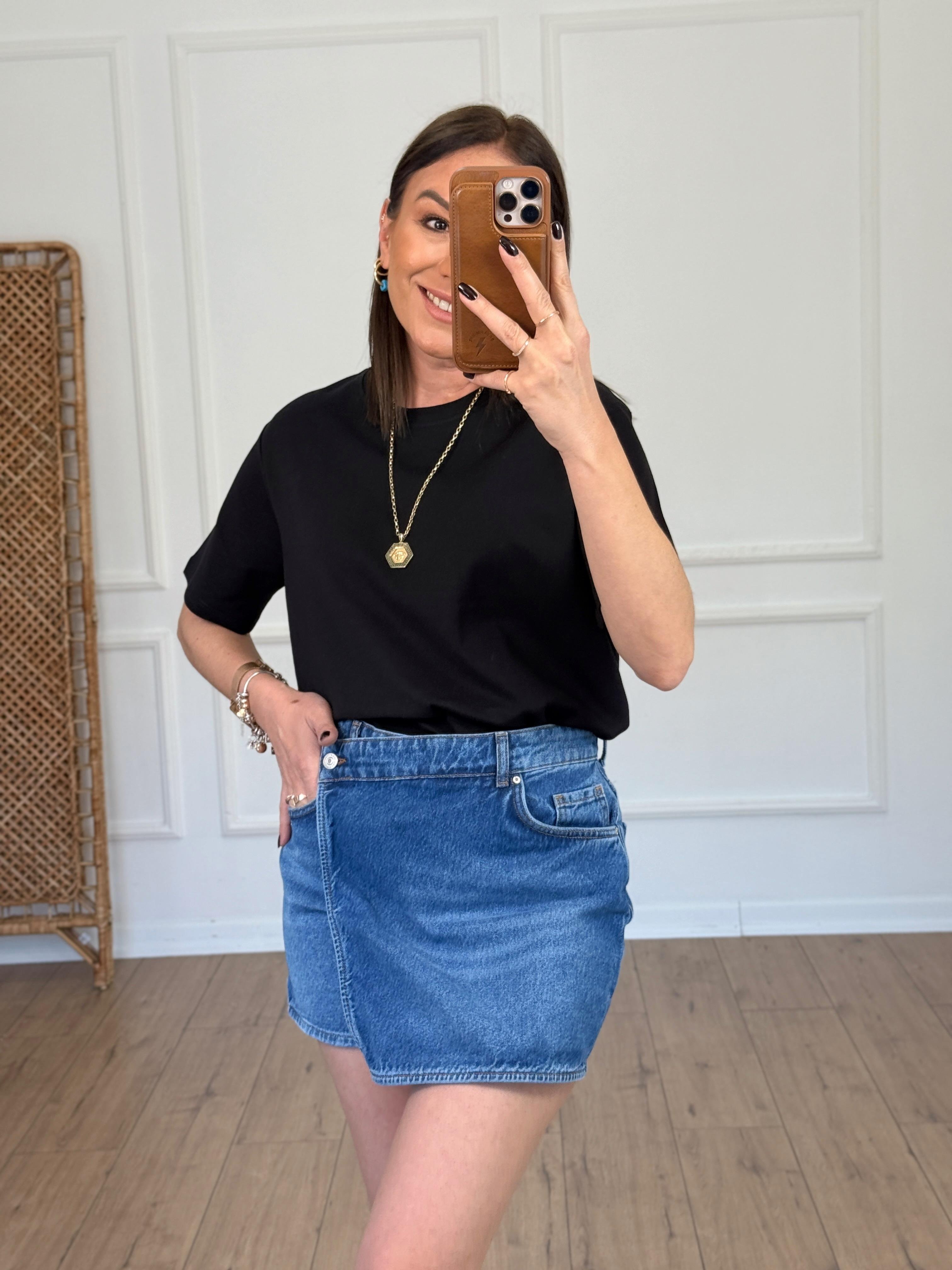 Basic Yuvarlak Yaka Tshirt SİYAH