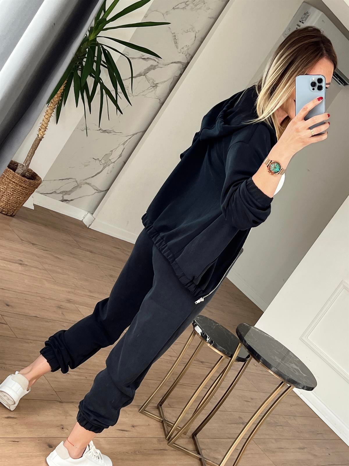Beli Lastikli Jogger Eşofman Altı ANTRESİT