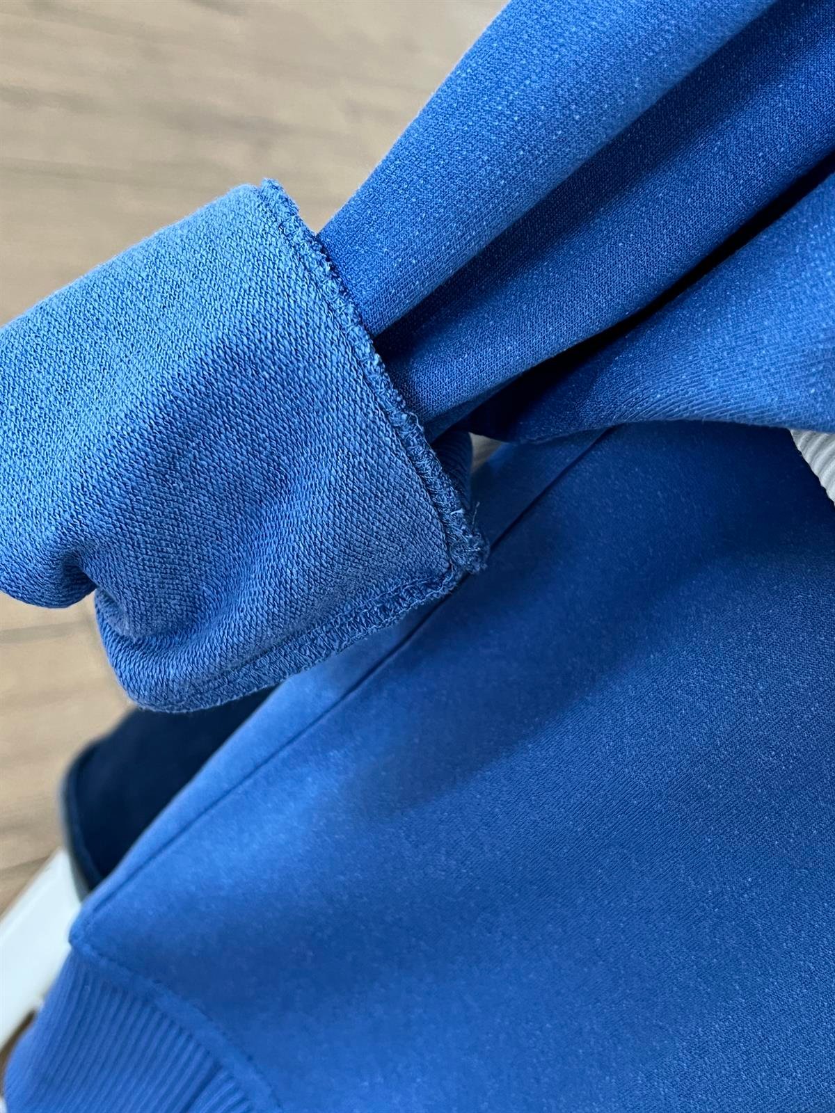 Bisiklet Yaka Basic Sweat MAVİ
