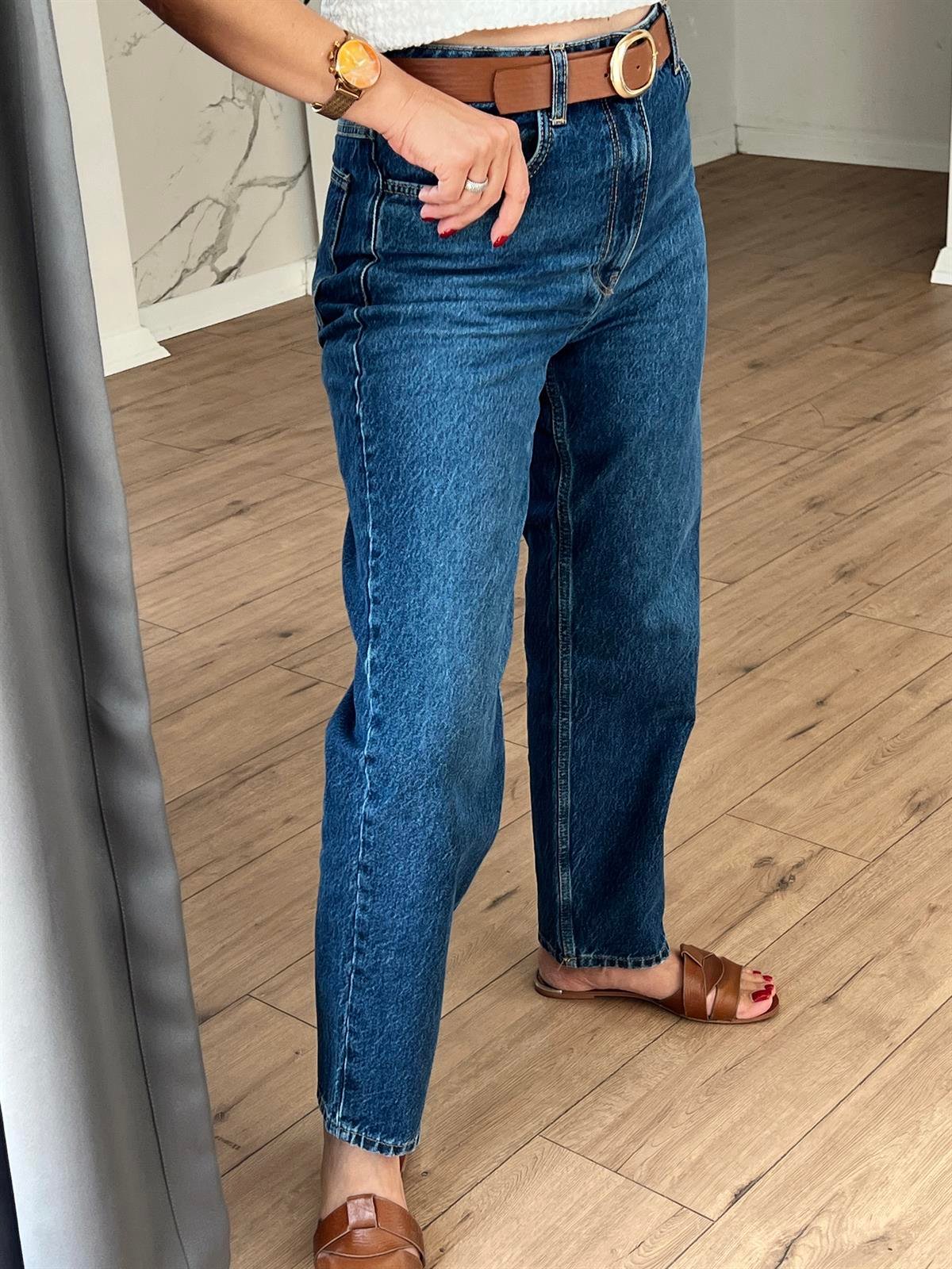 Boyfriend Denım Jean MAVİ