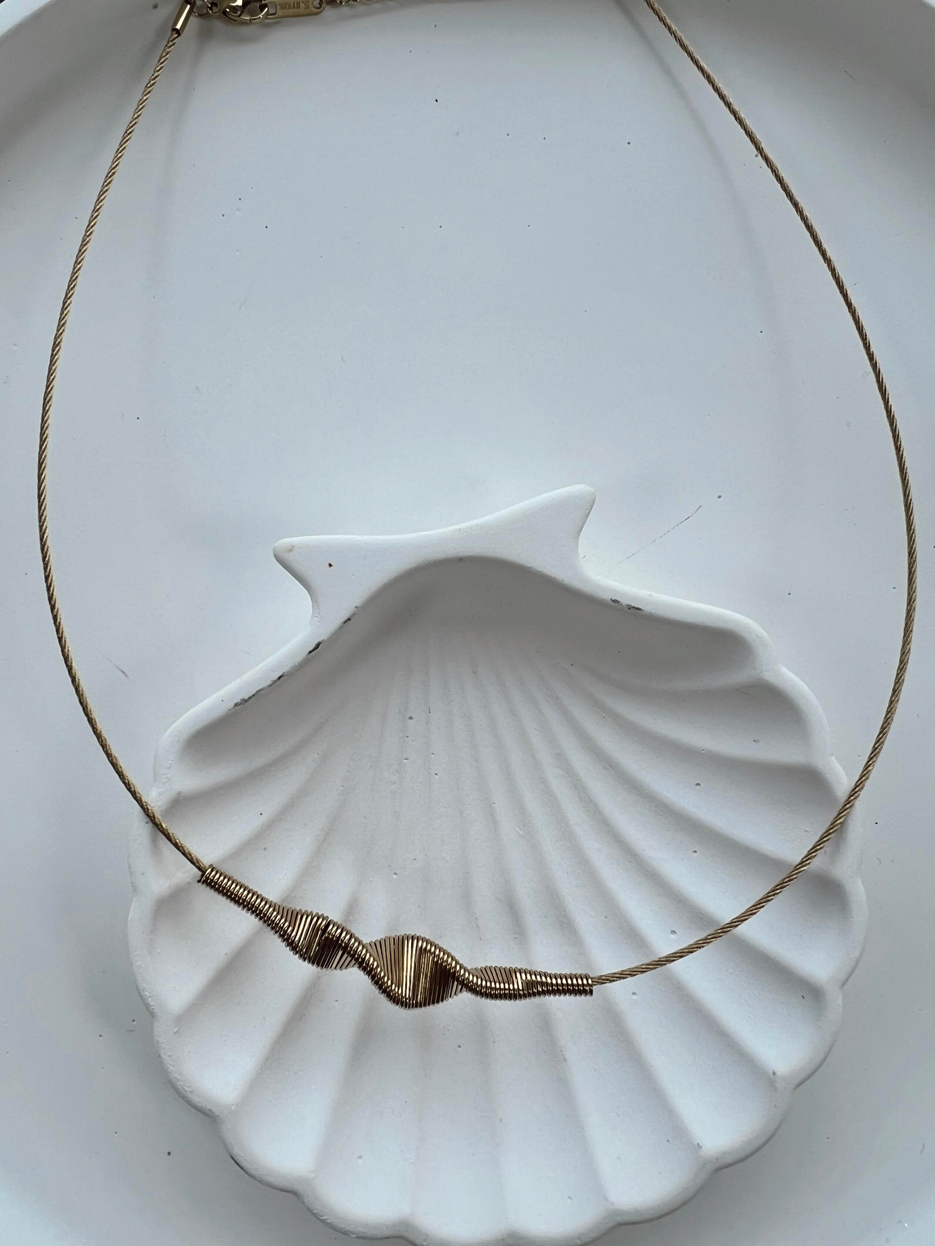 Burgu Model Çelik Kolye GOLD