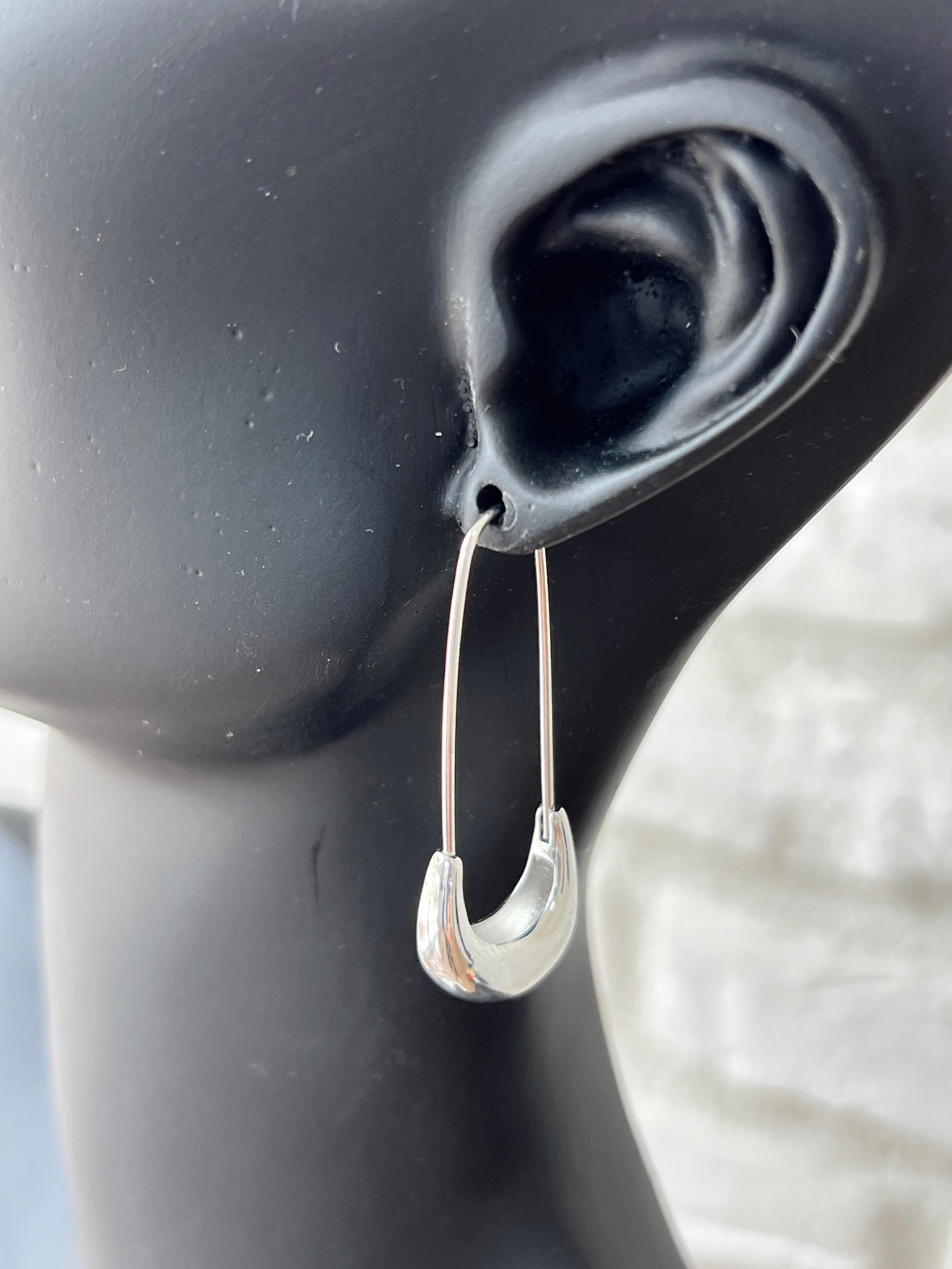 Çengel Model Tasarım Küpe SİLVER