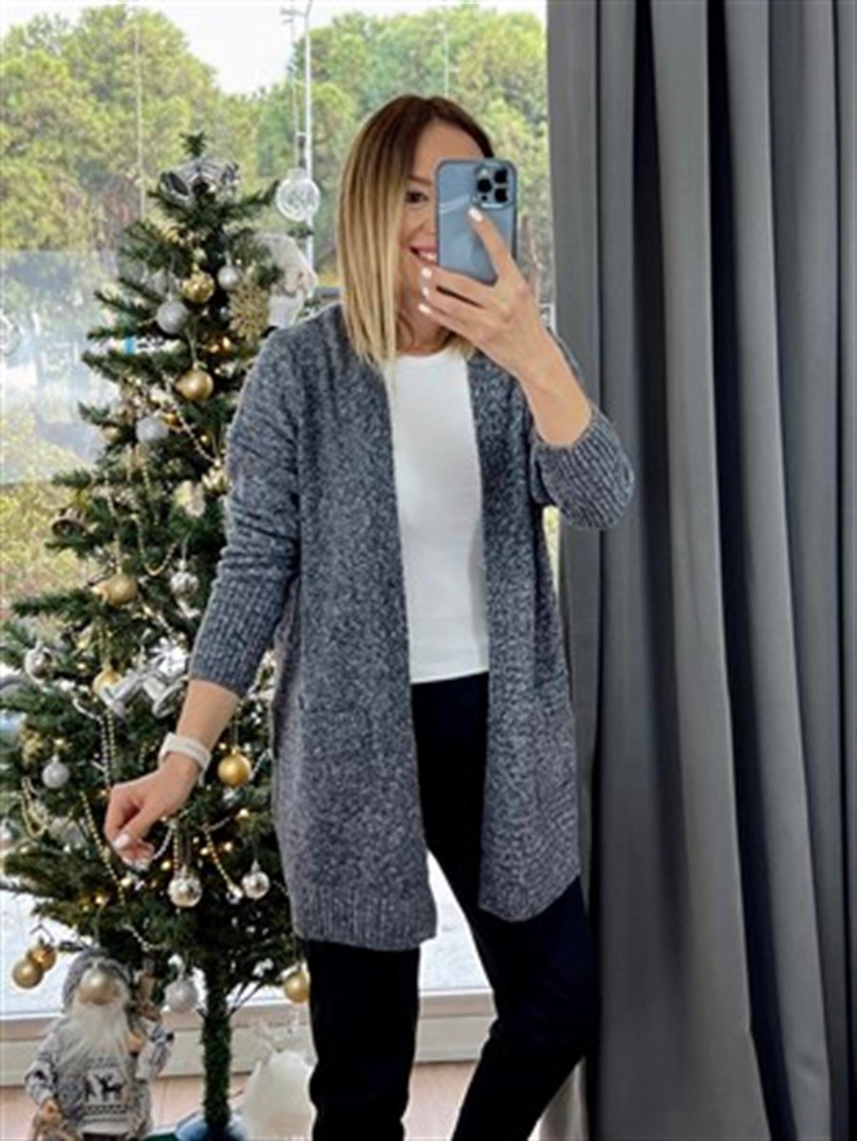 CEPLİ BASİC HIRKA GRİ