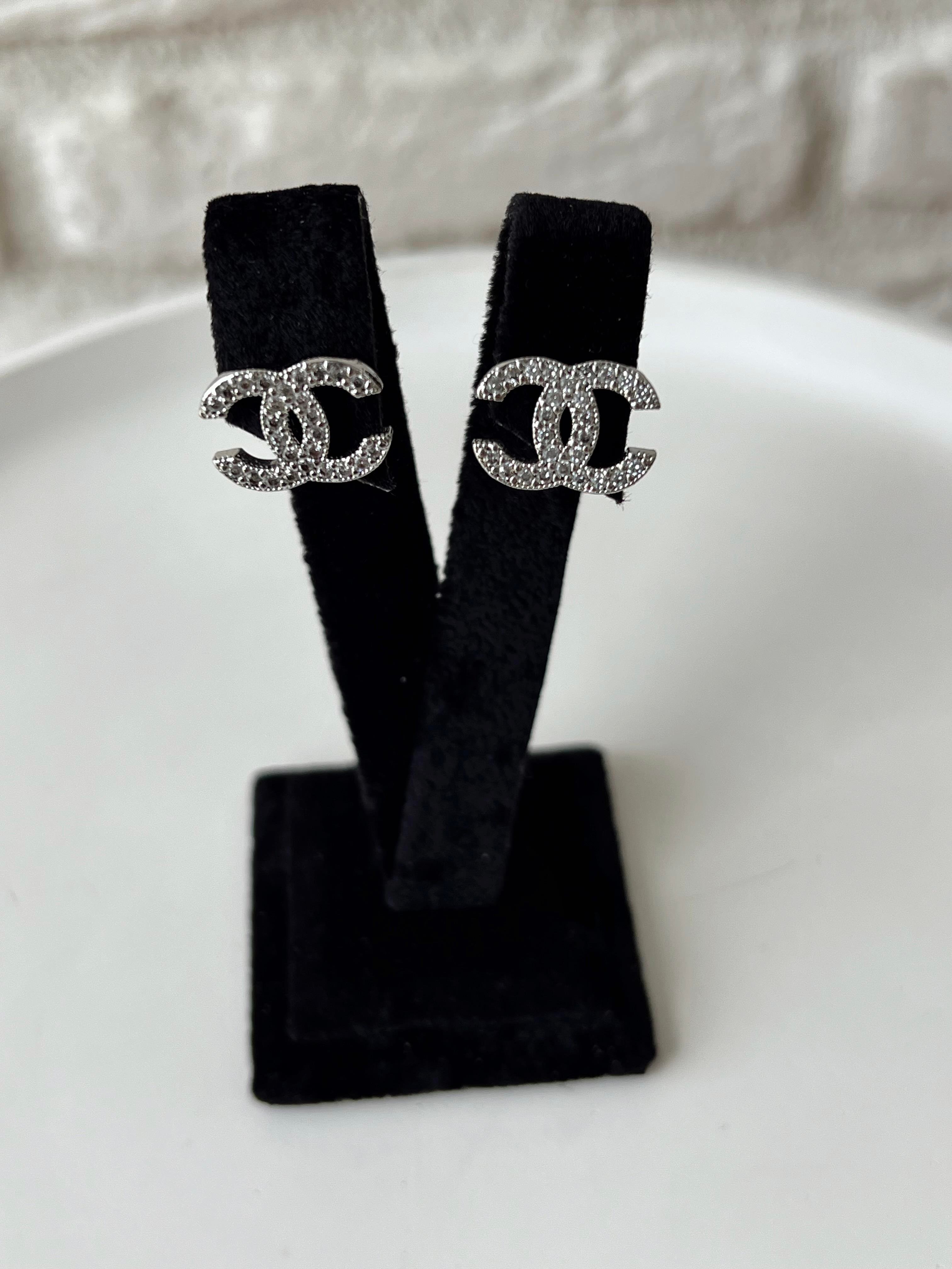 Chanel Tasarım Küpe SİLVER