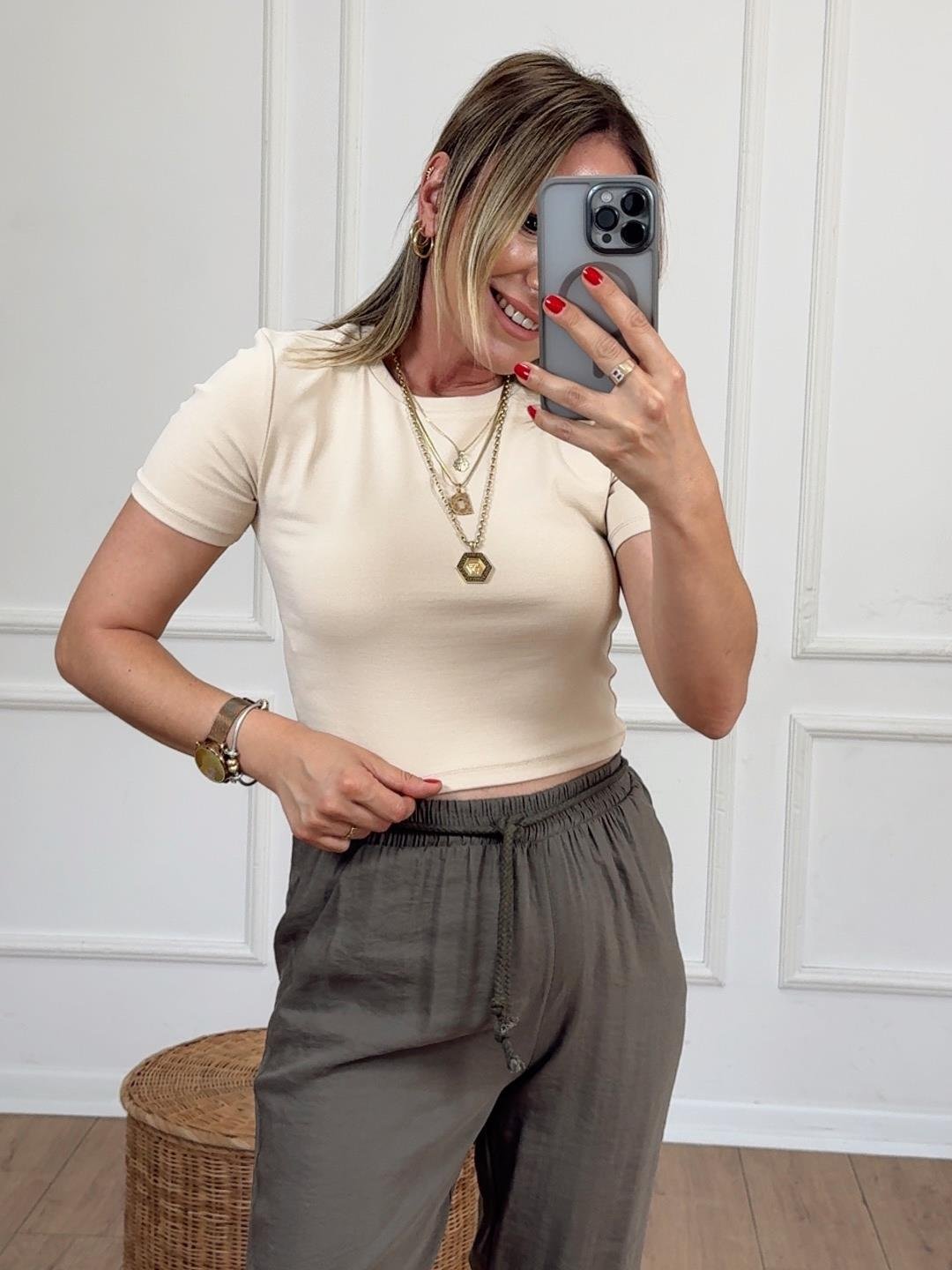 Crop Tshirt BEJ