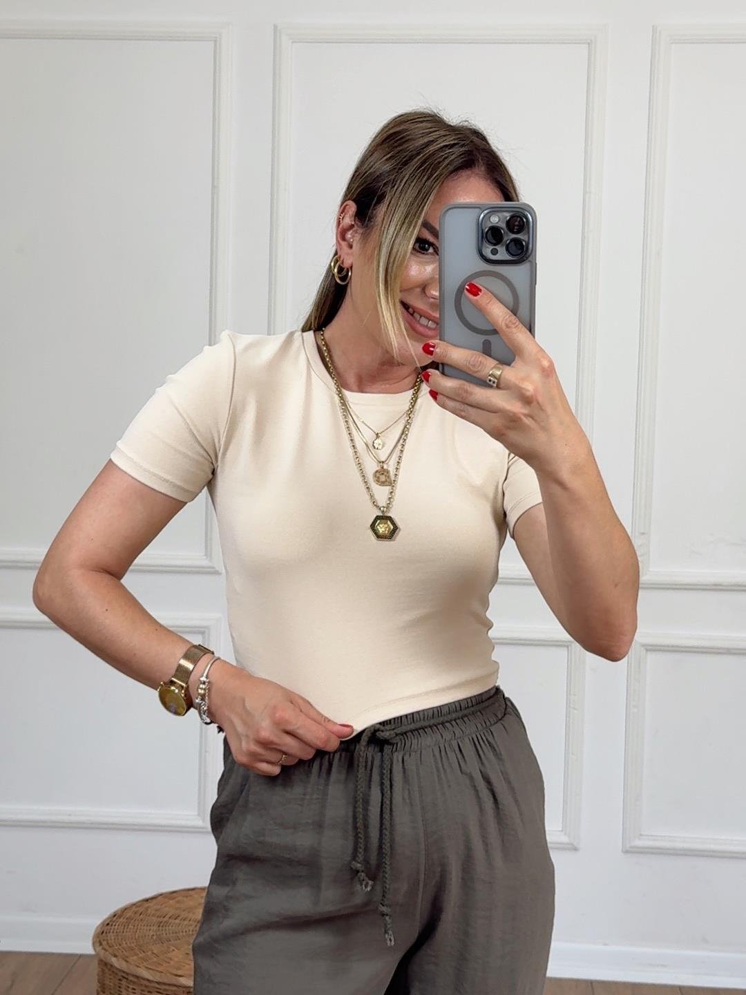 Crop Tshirt BEJ