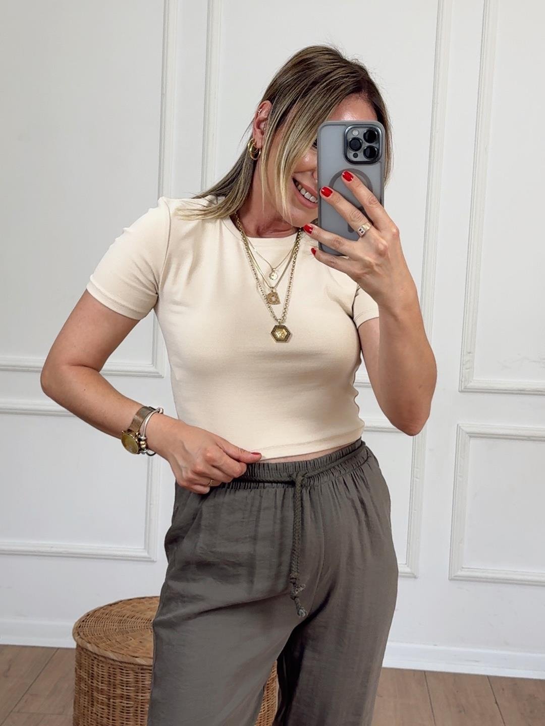 Crop Tshirt BEJ