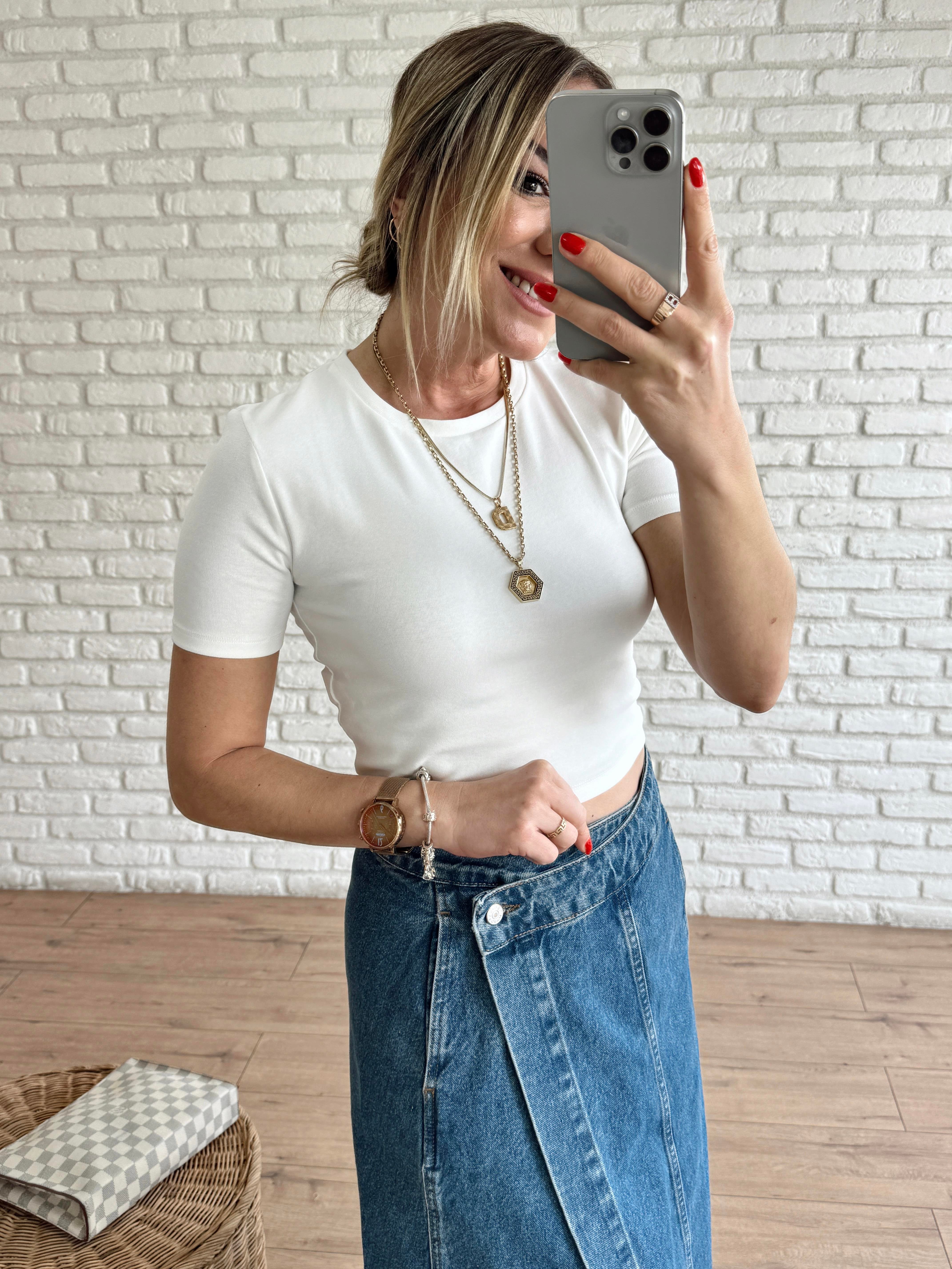 Crop Tshirt EKRU