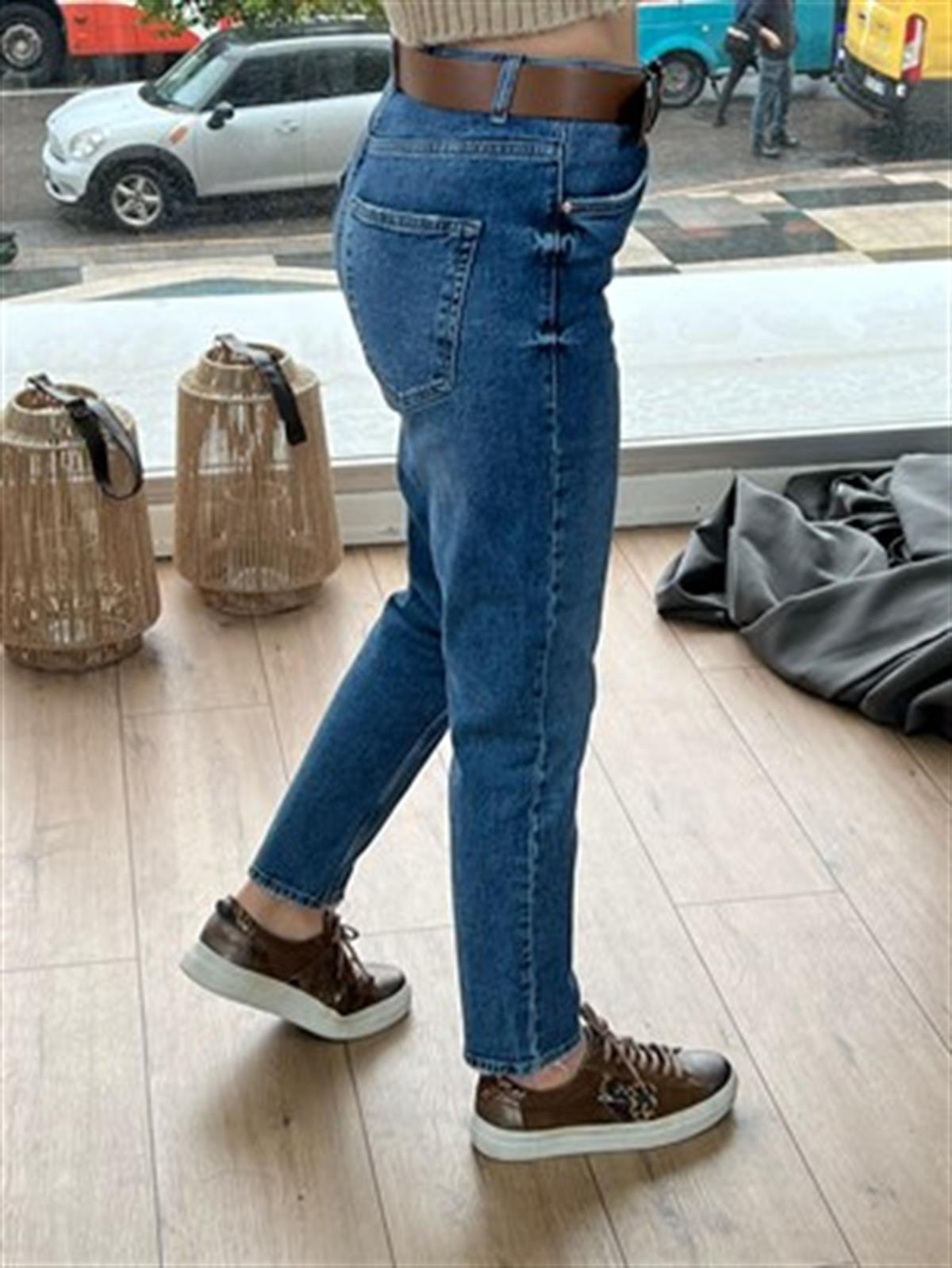 D-590 MOM BLUE JEAN MAVİ