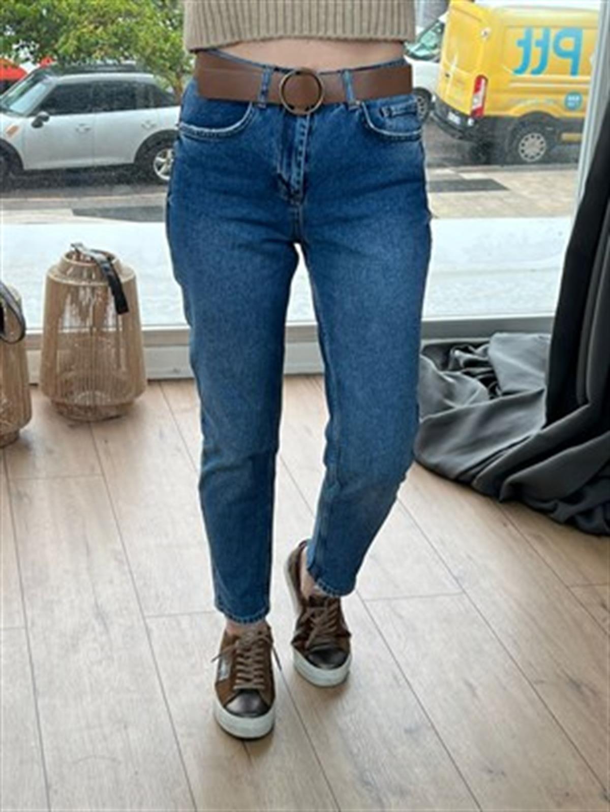D-590 MOM BLUE JEAN MAVİ