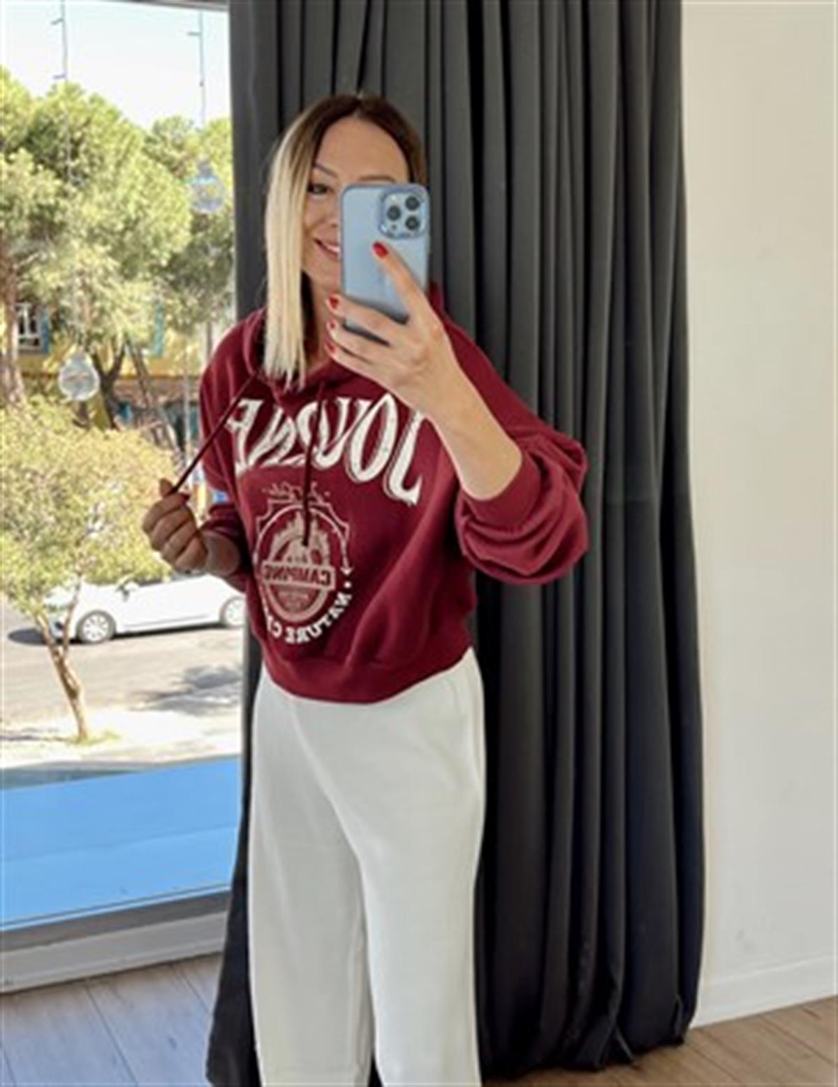 JOURNEY KISA SWEAT BORDO