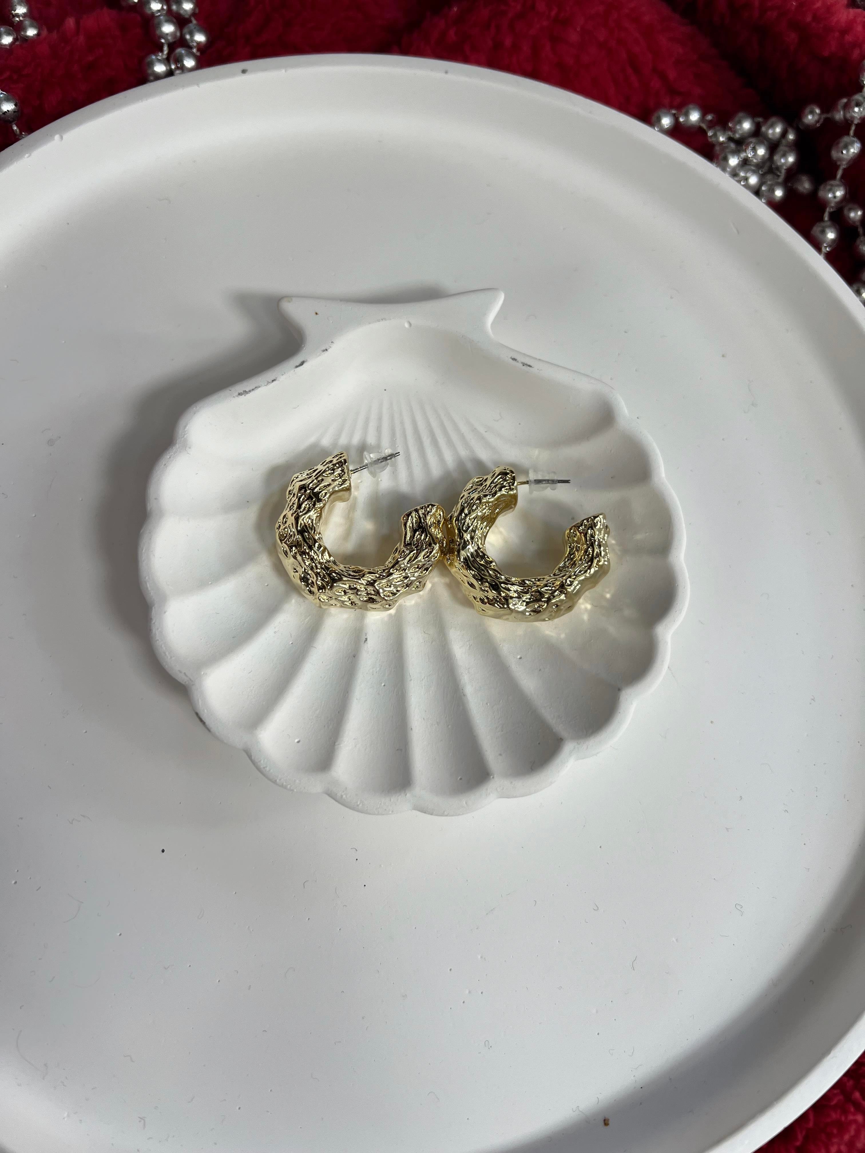 Kaplama Halka Küpe GOLD