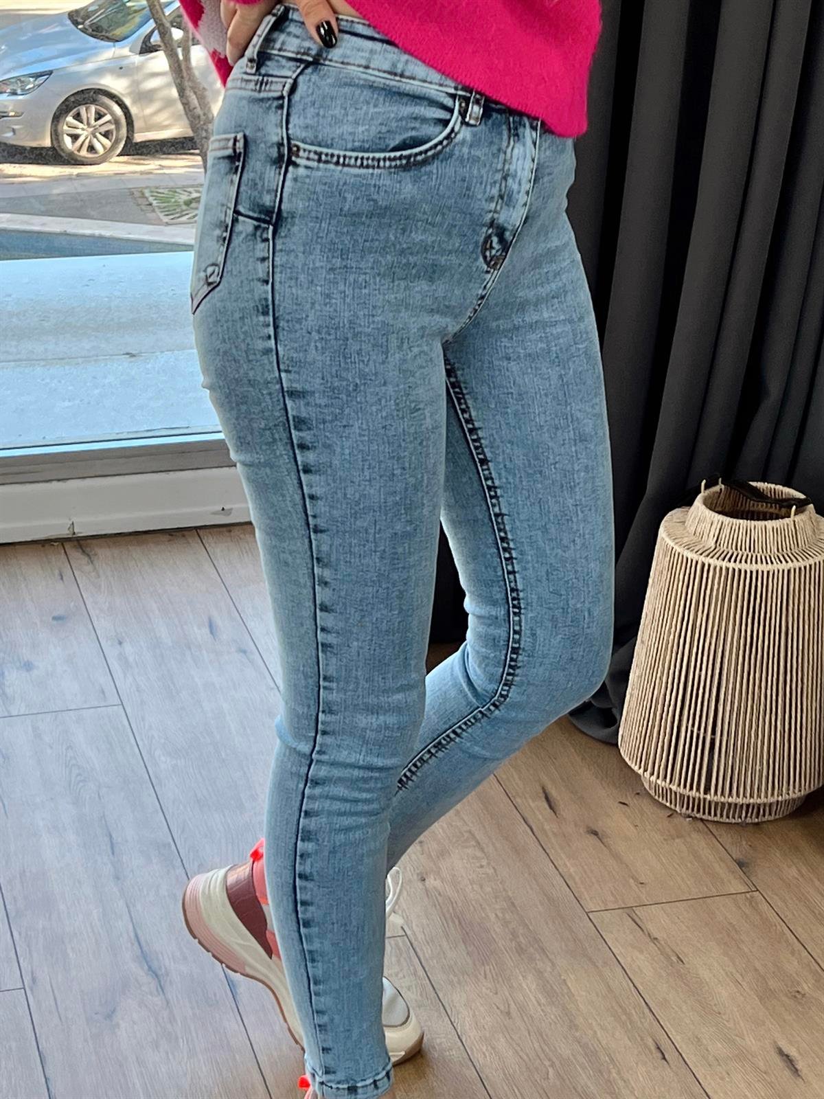 Kar Yıkama Denim Açık Mavi