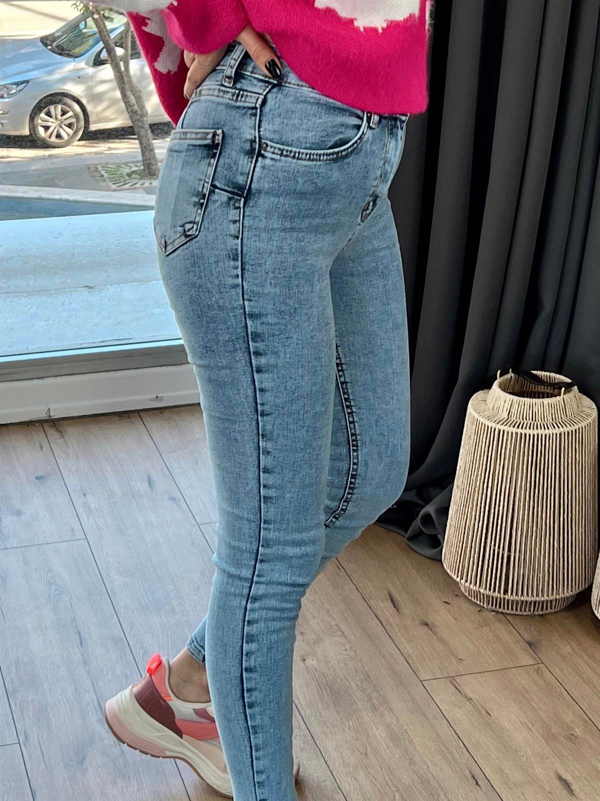 Kar Yıkama Denim Açık Mavi