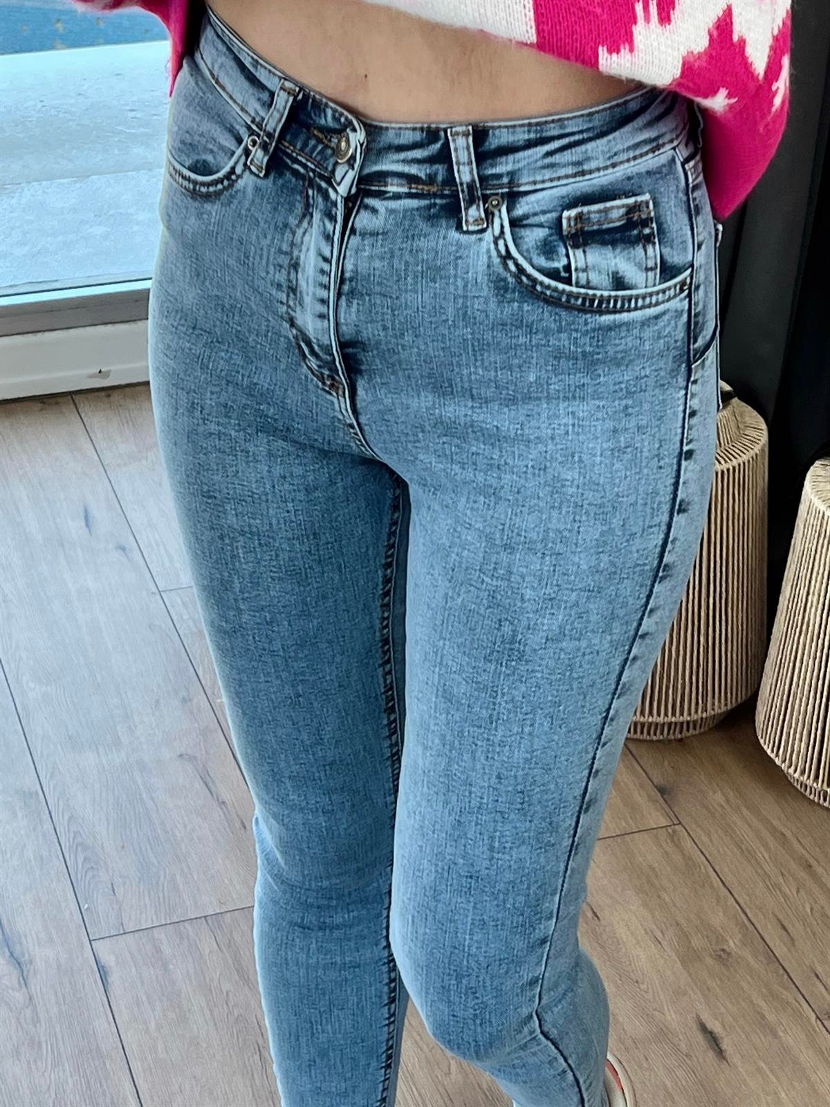 Kar Yıkama Denim Açık Mavi