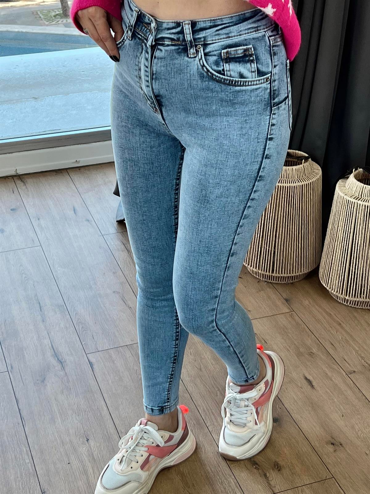 Kar Yıkama Denim Açık Mavi
